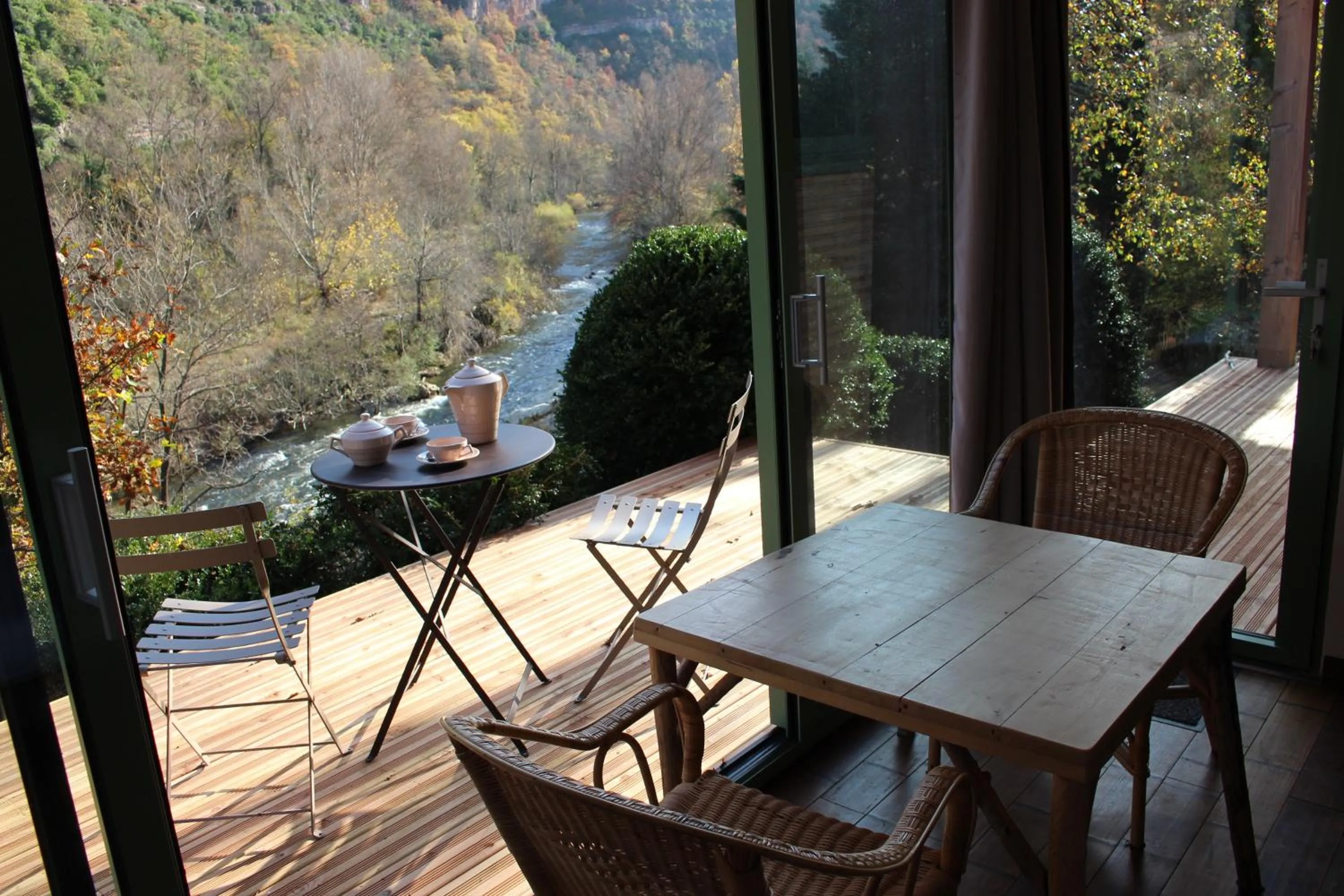 Balcony/Terrace in Les chambres de la Dourbie