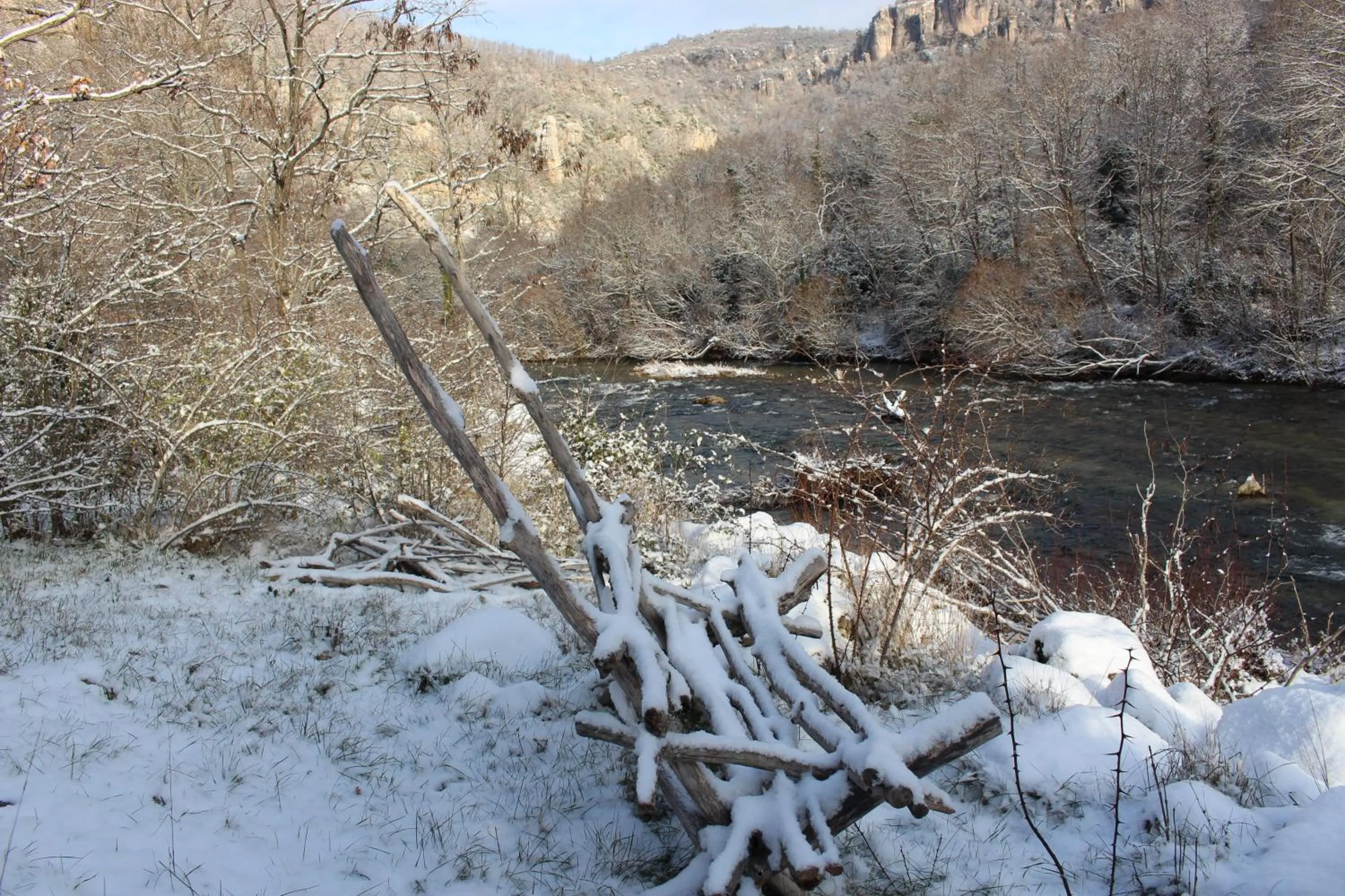 Winter in Les chambres de la Dourbie
