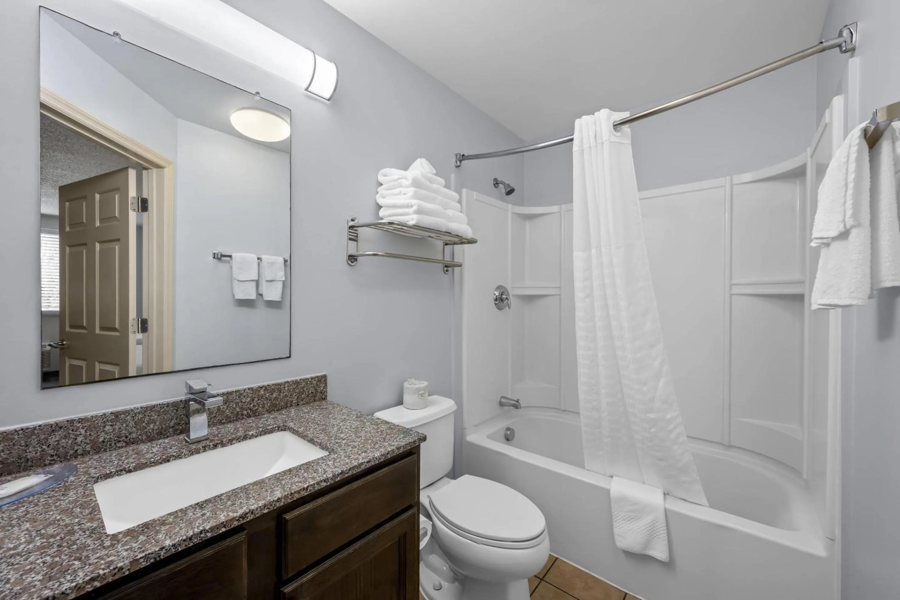 Bedroom in Suburban Studios Near Camp Lejeune