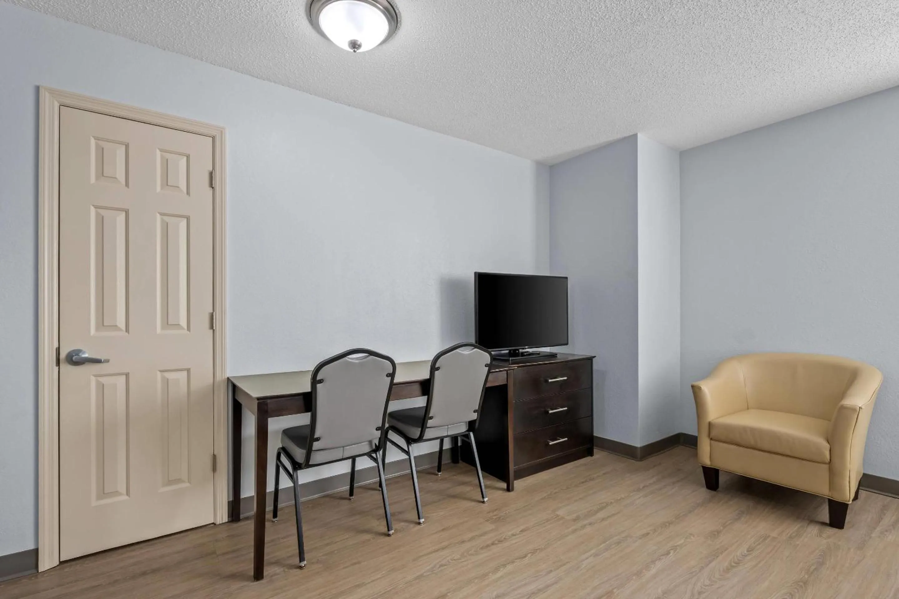 Bedroom in Suburban Studios Near Camp Lejeune