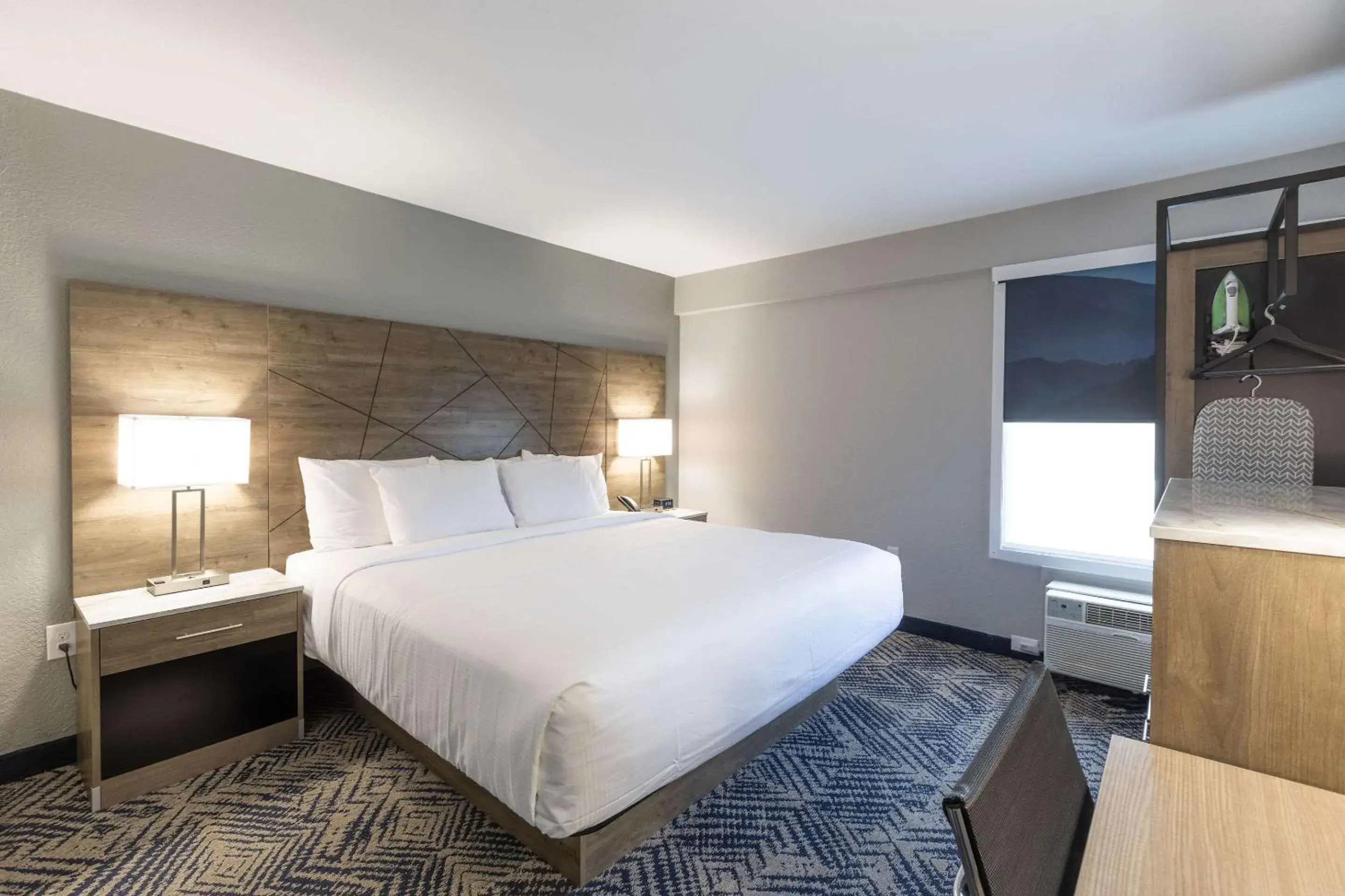 Bedroom, Bed in Rodeway Inn & Suites near Outlet Mall - Asheville Bedroom, Bed in Rodeway Inn & Suites near Outlet Mall - Asheville