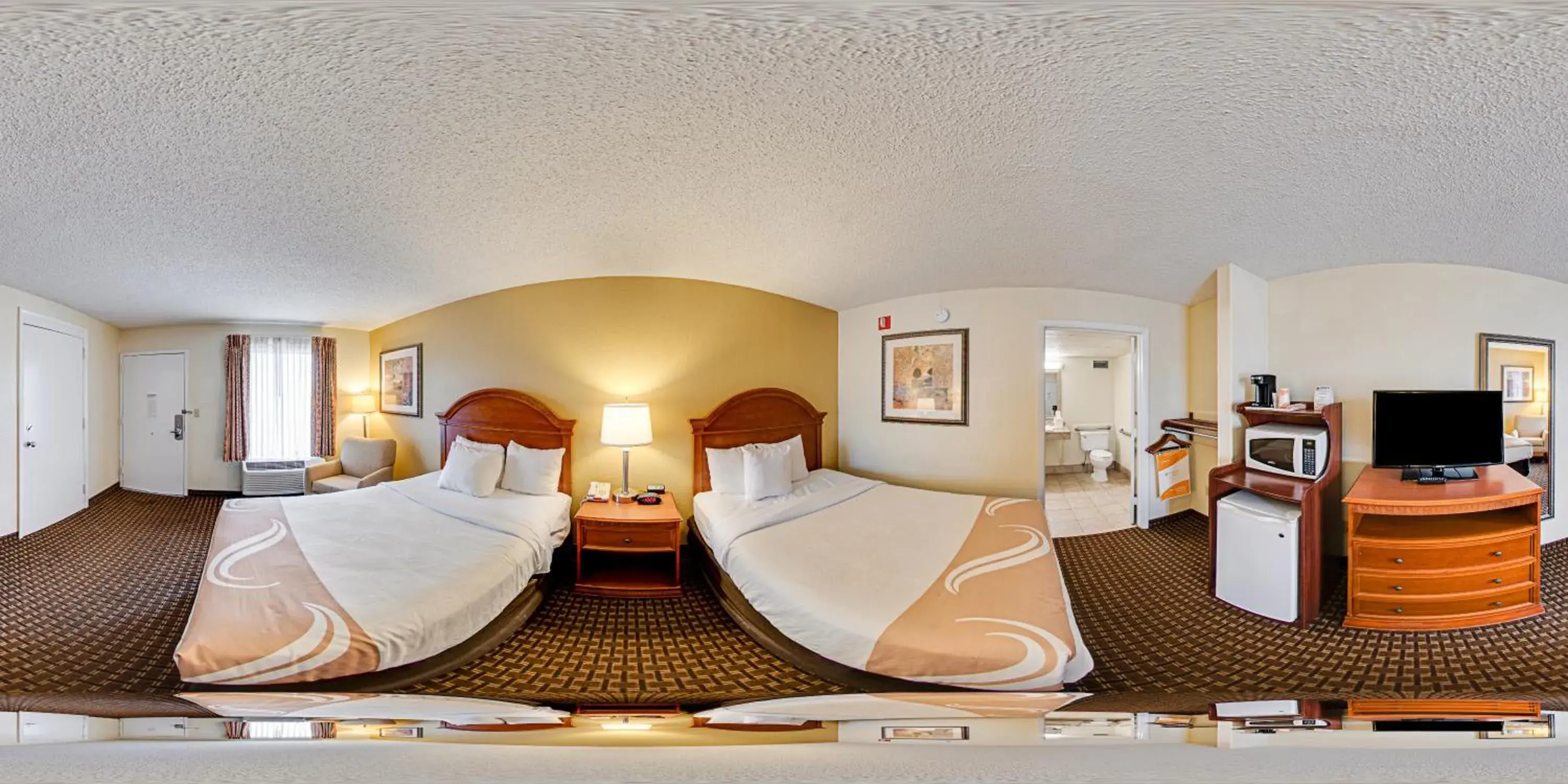 Double Room with Two Double Beds and Roll-In Shower - Accessible/Non-Smoking in Quality Inn North Double Room with Two Double Beds and Roll-In Shower - Accessible/Non-Smoking in Quality Inn North