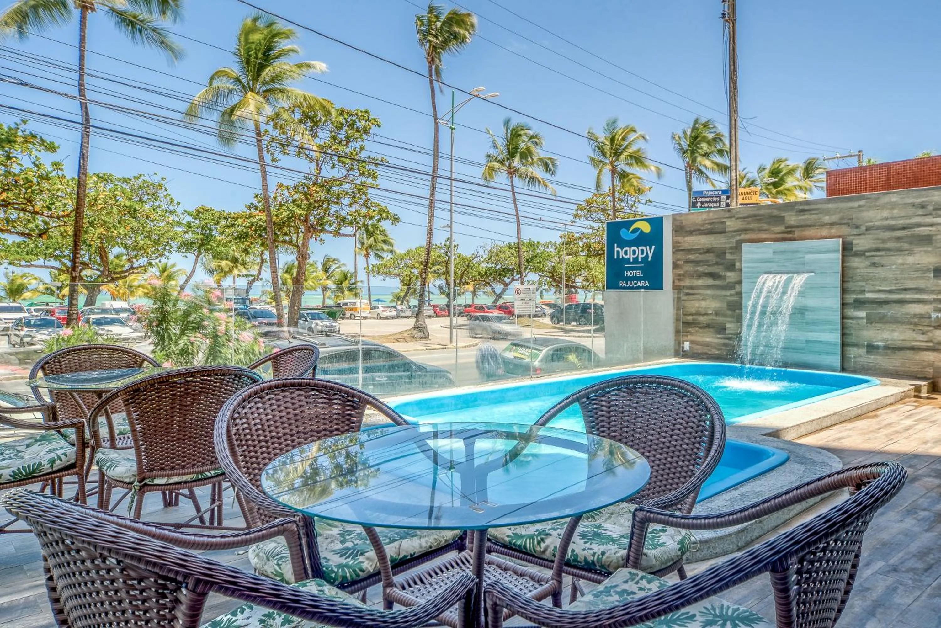 Pool view in Happy Hotel Pajuçara
