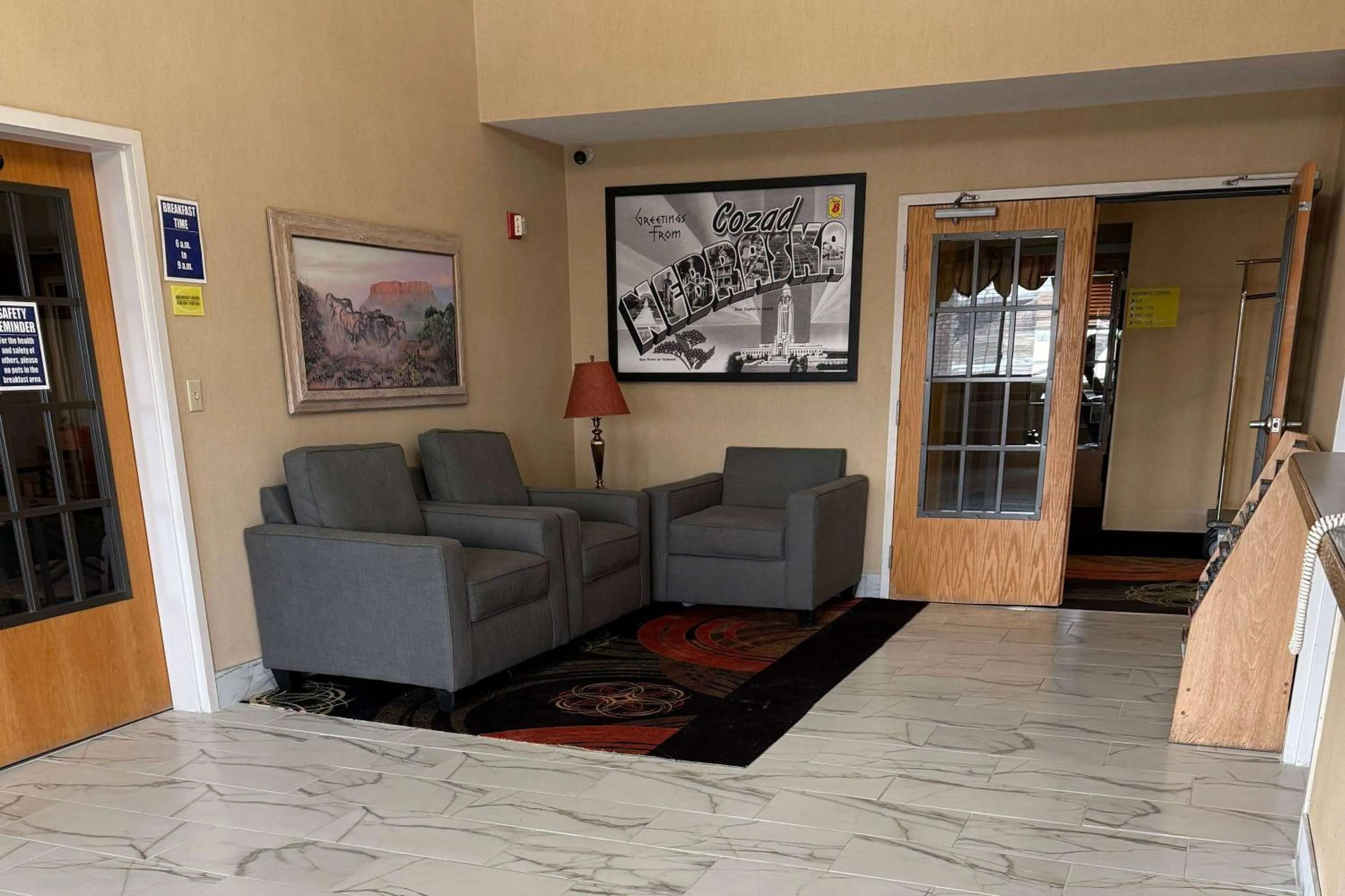 Lobby or reception in Rodeway Inn