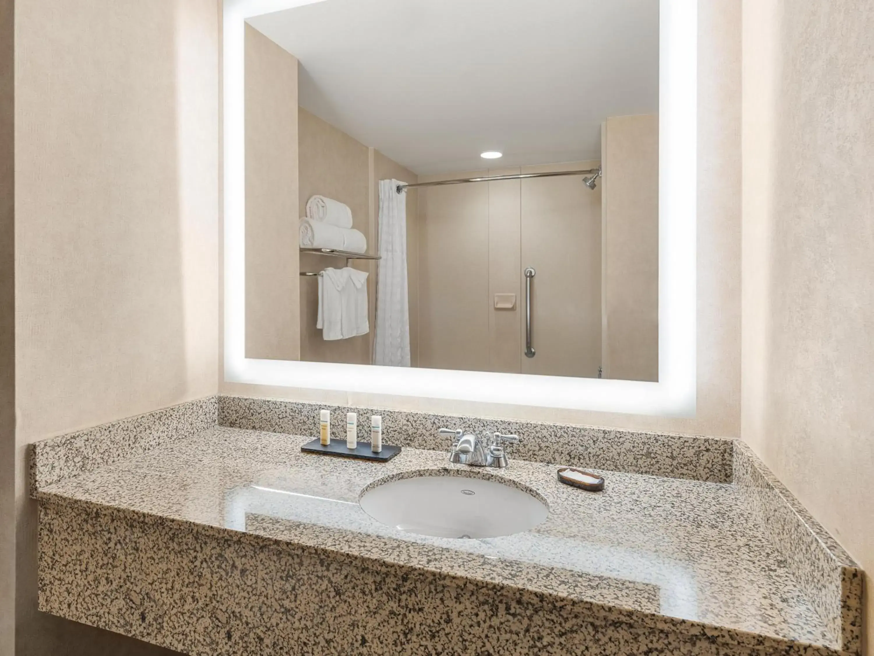 Bathroom in Embassy Suites by Hilton Dallas Frisco Hotel & Convention Center Bathroom in Embassy Suites by Hilton Dallas Frisco Hotel & Convention Center