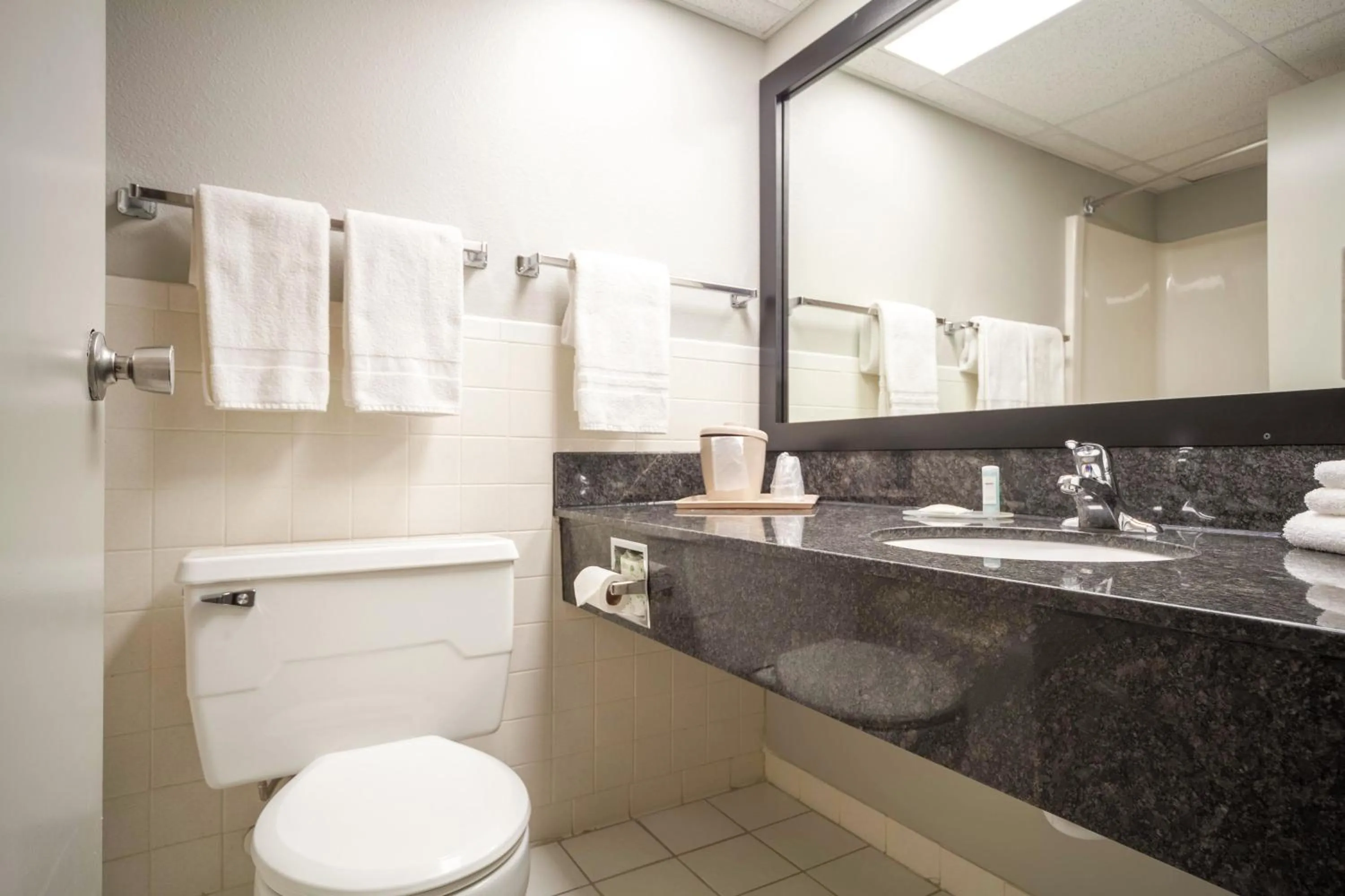 Toilet in Quality Inn and Conference Center I-80 Grand Island