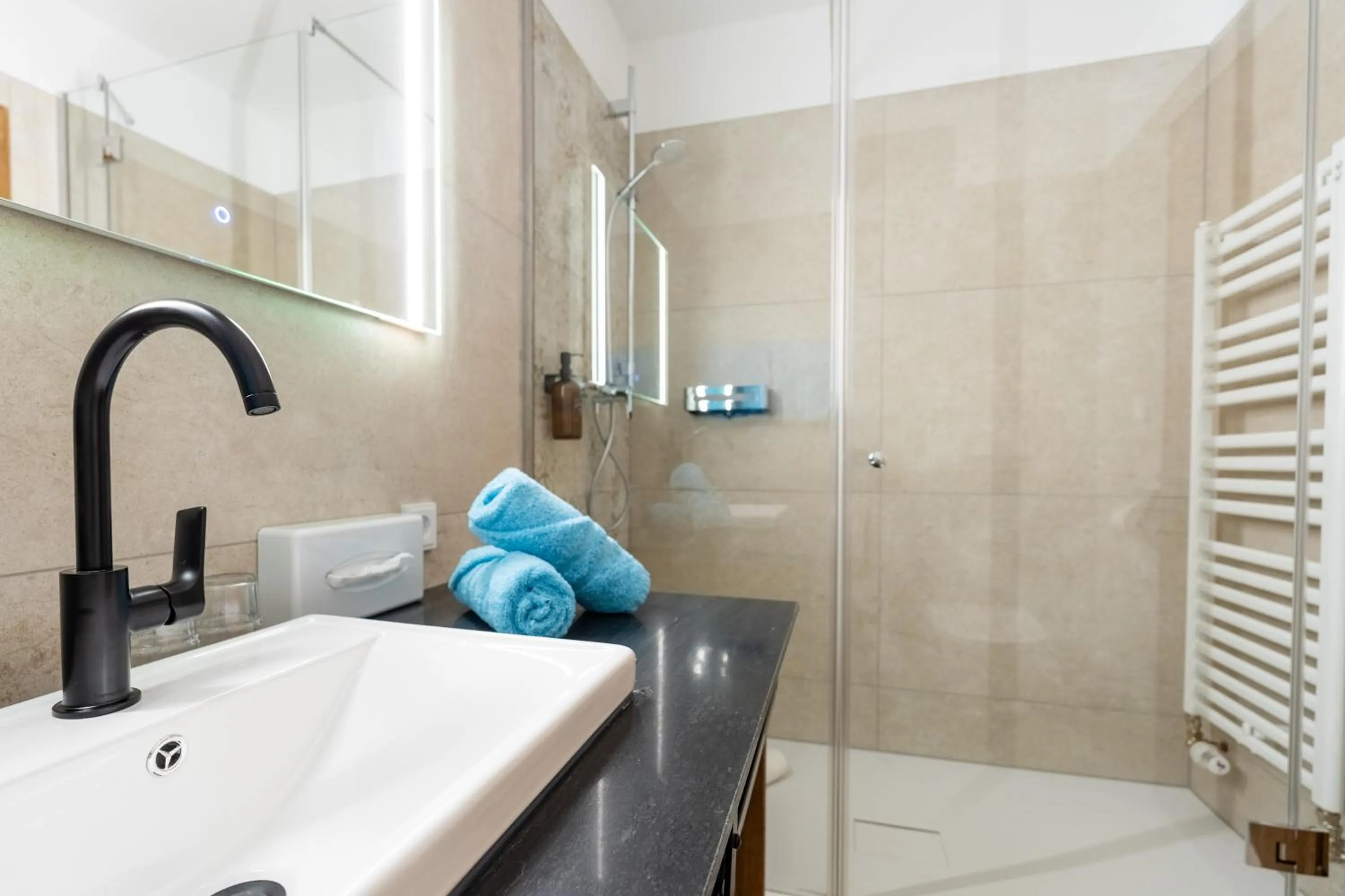 Shower in Hotel Krone Tirol