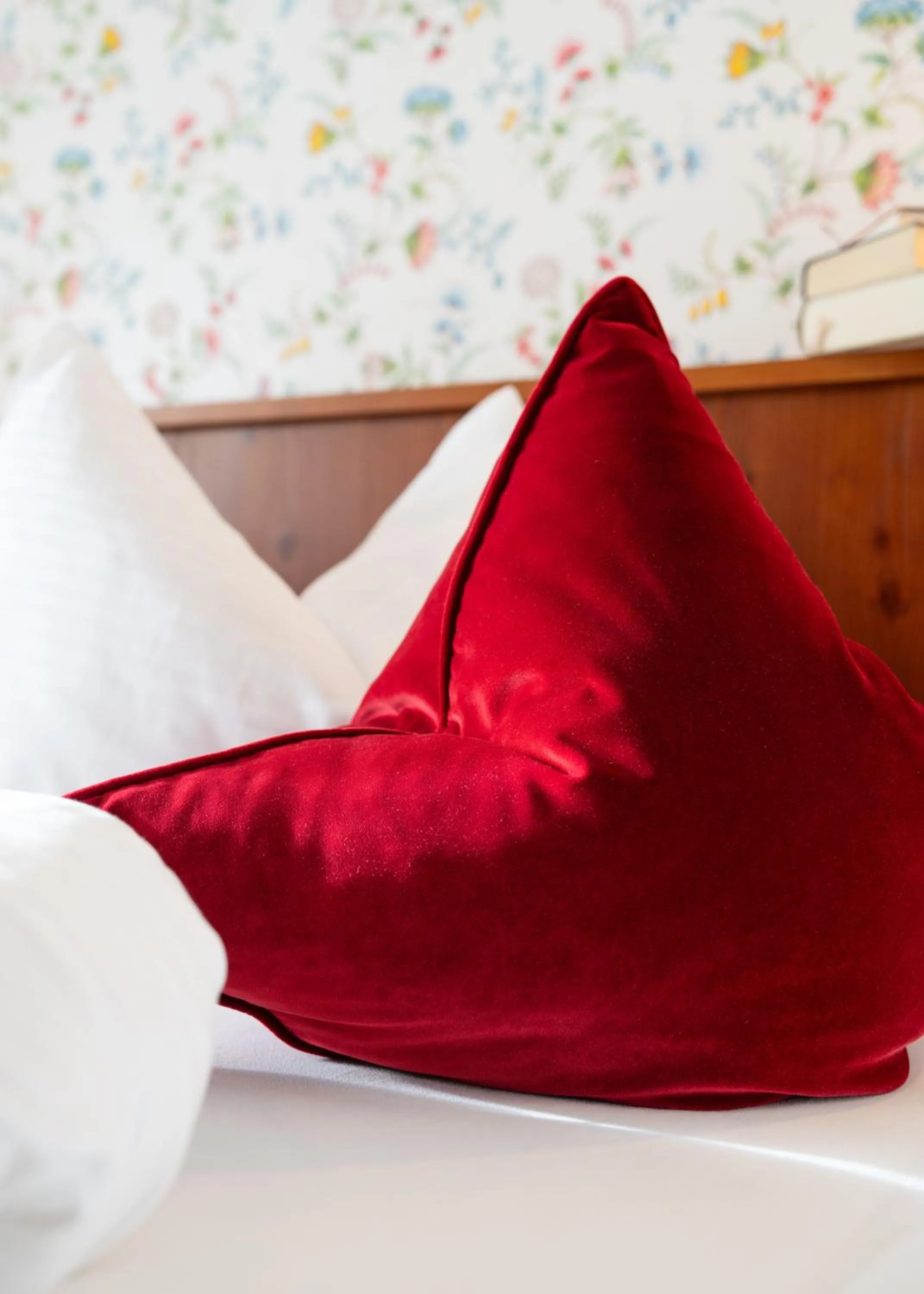 Decorative detail, Bed in Hotel Krone Tirol