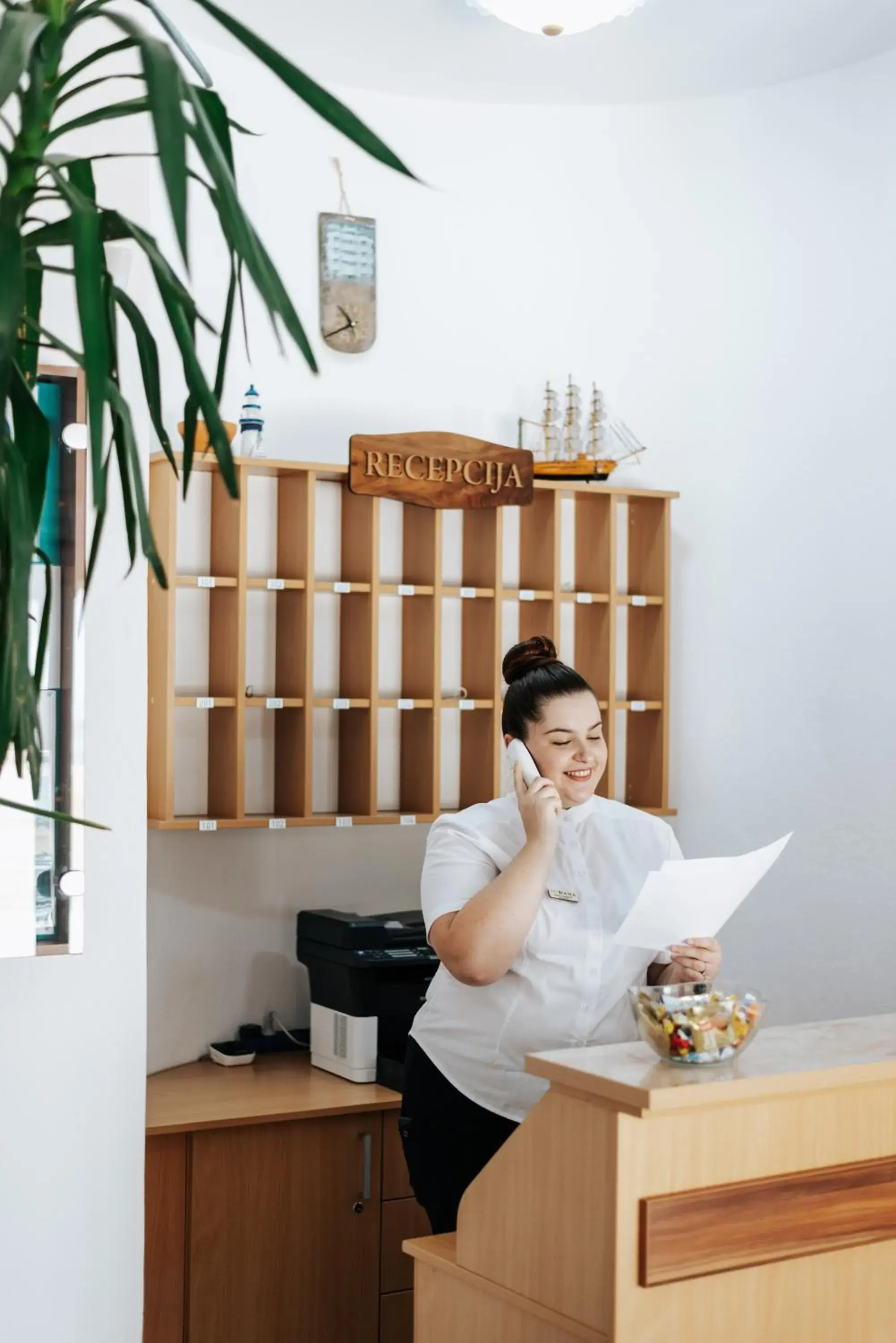 Lobby or reception in HOTEL DANA Lobby or reception in HOTEL DANA
