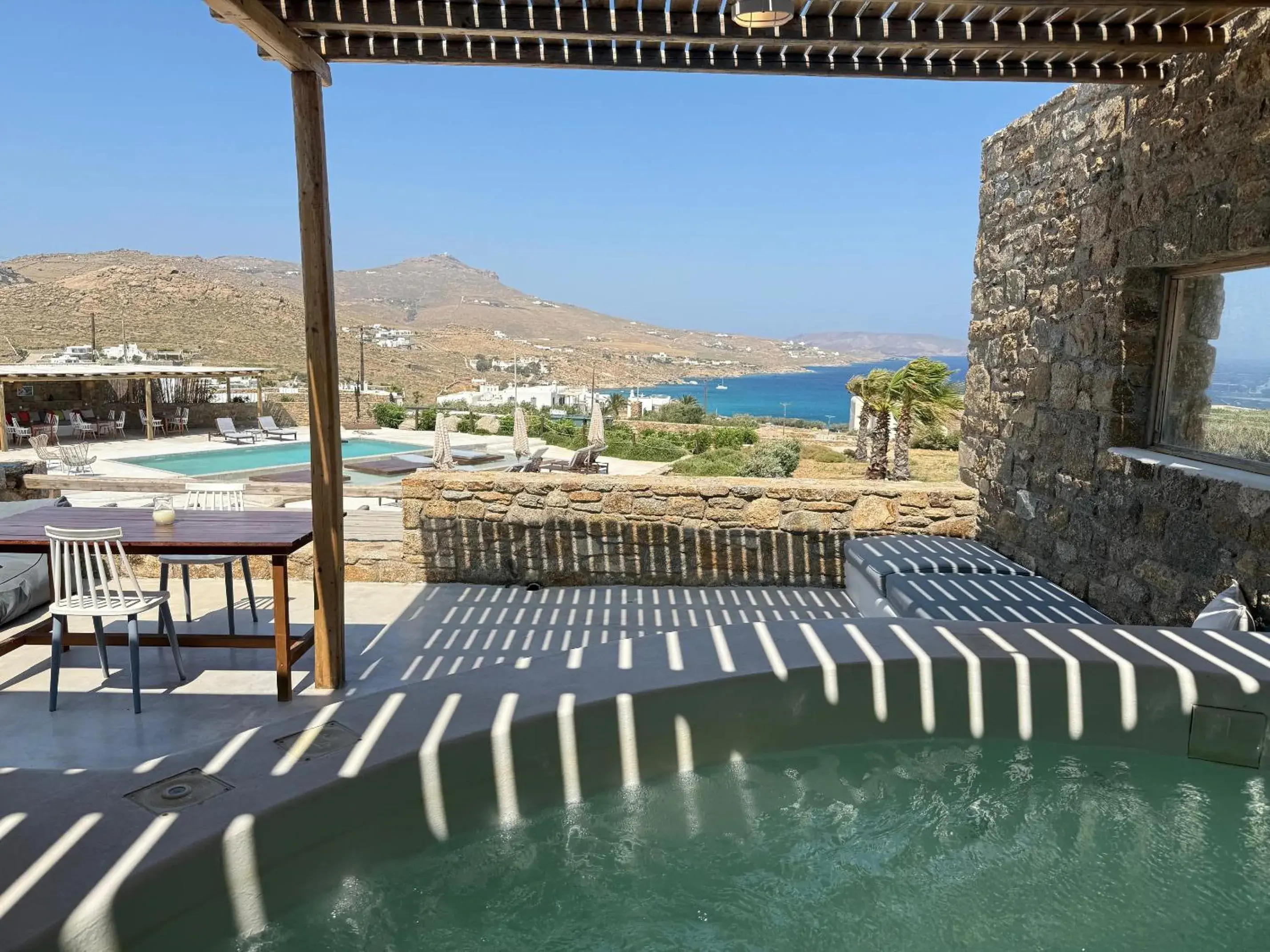 Property building in Myconian Crown Suites Property building in Myconian Crown Suites