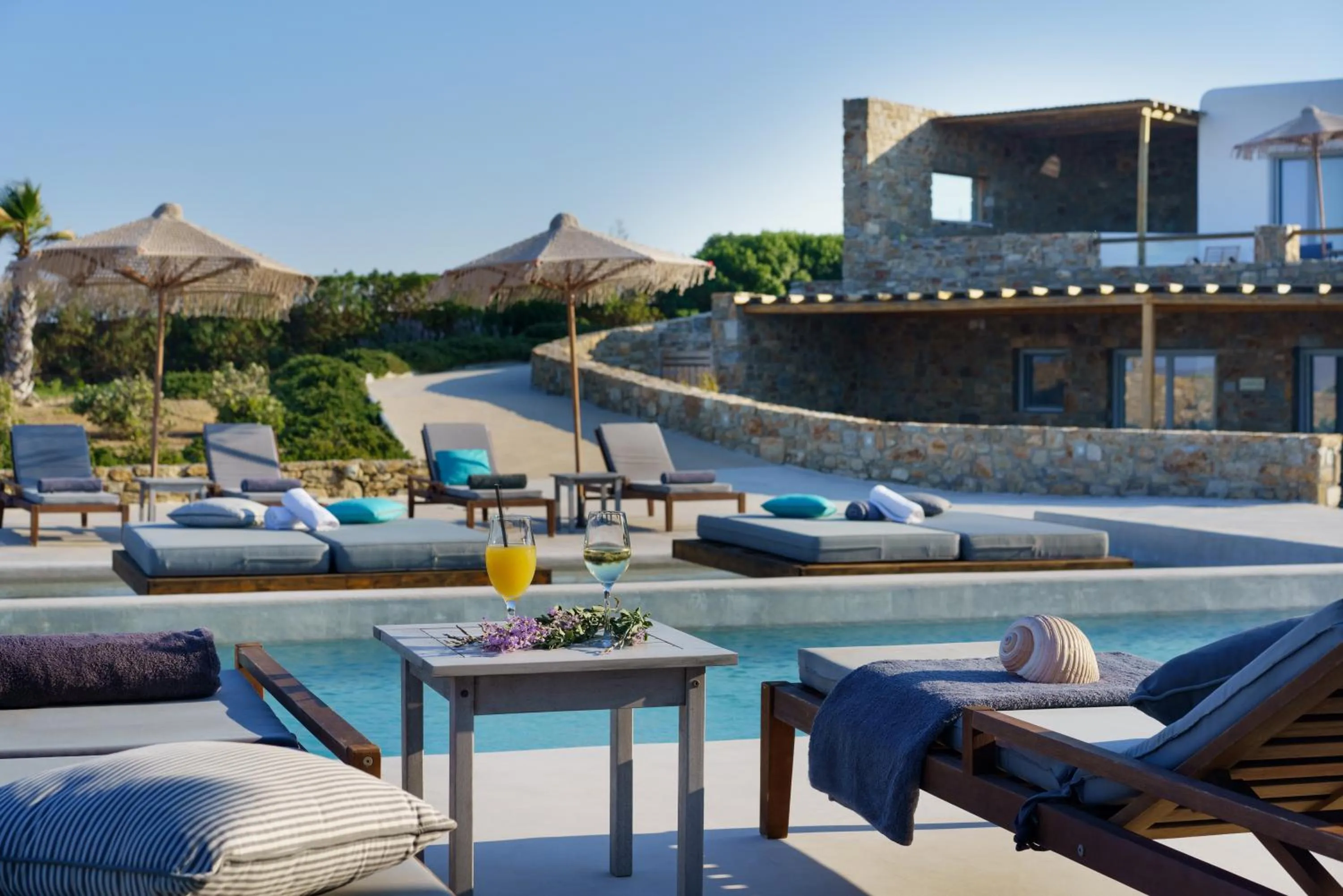 Swimming pool in Myconian Crown Suites