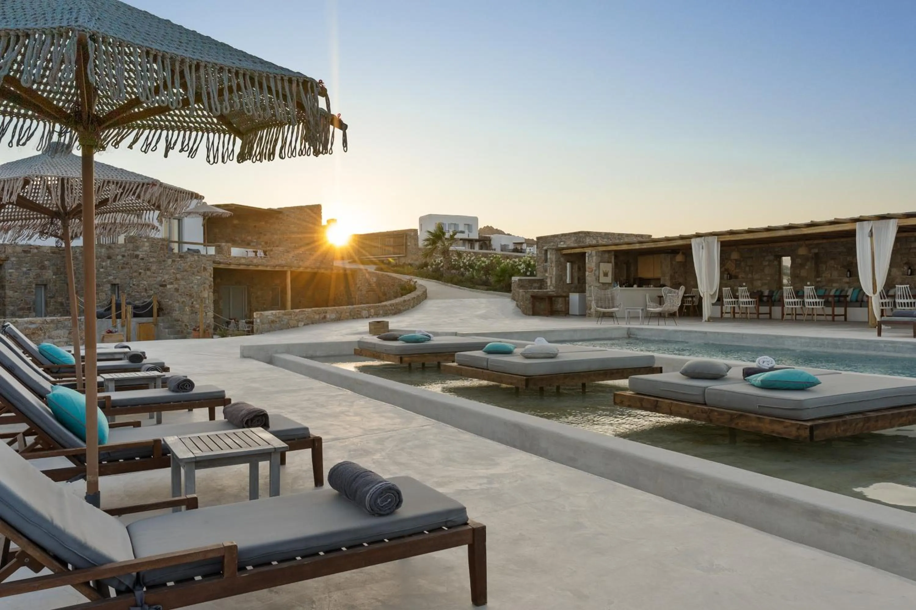 Swimming pool in Myconian Crown Suites