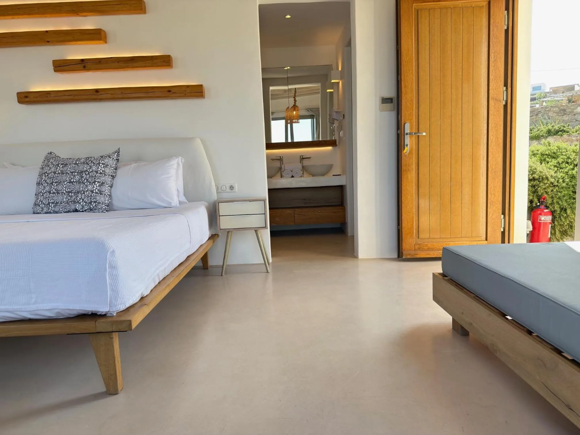 Bedroom, Bed in Myconian Crown Suites