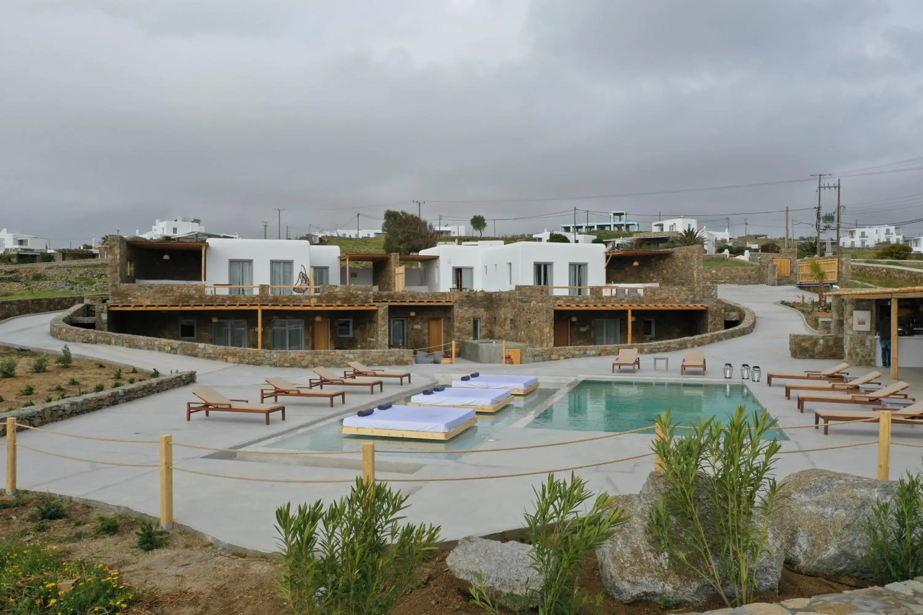 Property building in Myconian Crown Suites Property building in Myconian Crown Suites