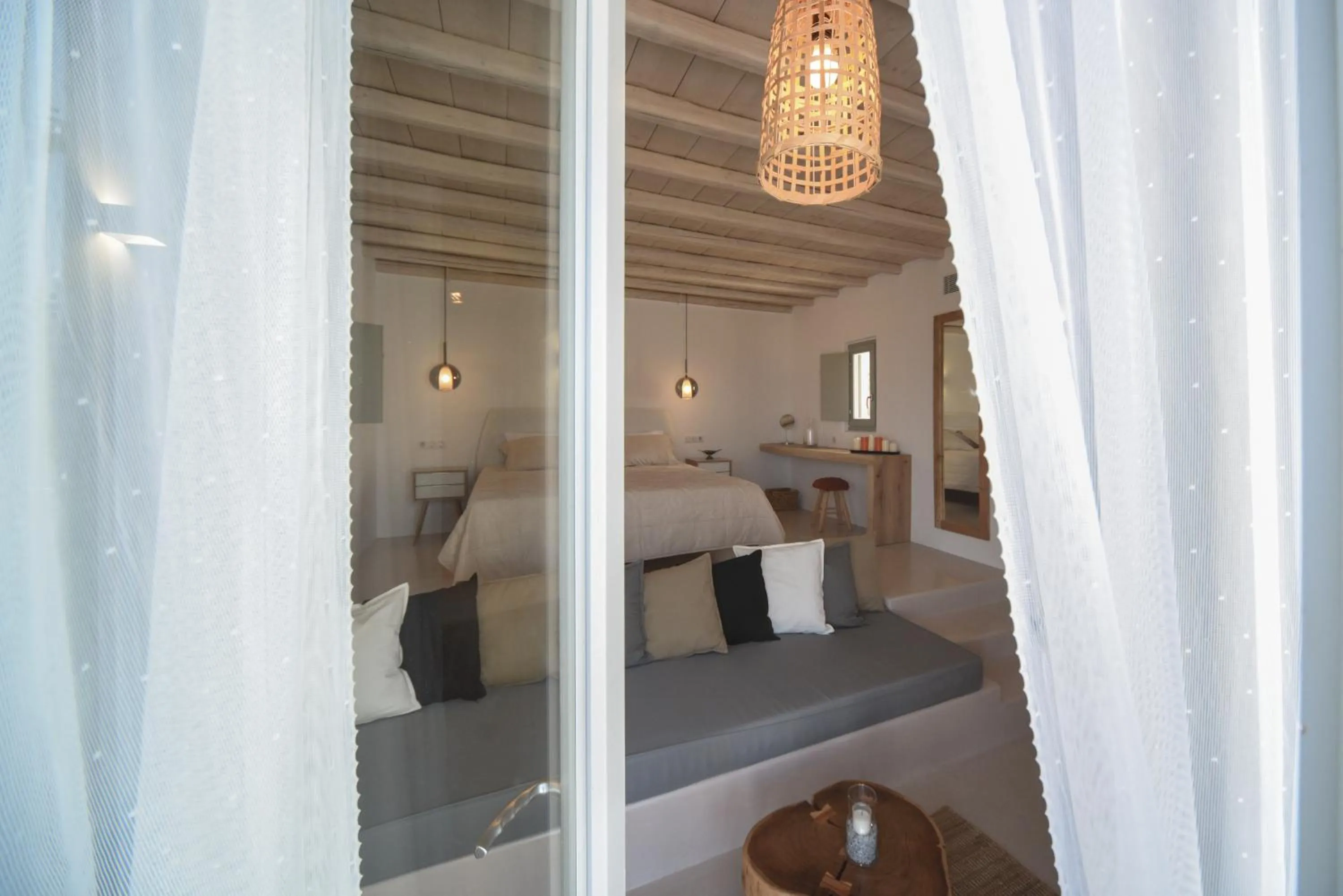 Bedroom in Myconian Crown Suites