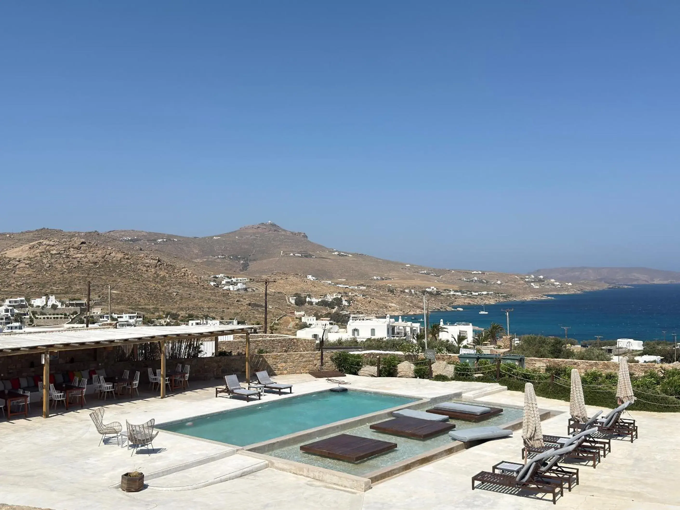 Property building in Myconian Crown Suites Property building in Myconian Crown Suites