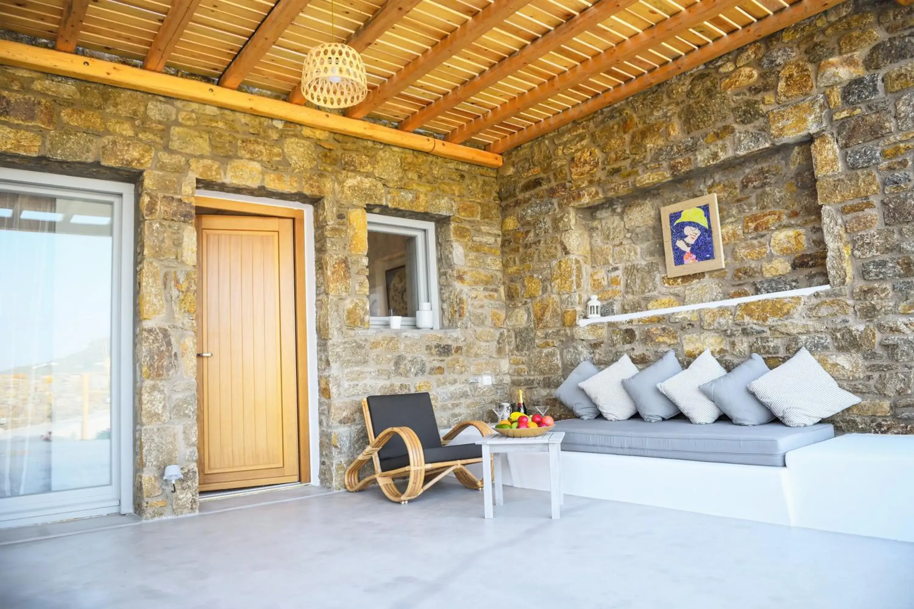 Master suite with Plunge Pool in Myconian Crown Suites Master suite with Plunge Pool in Myconian Crown Suites