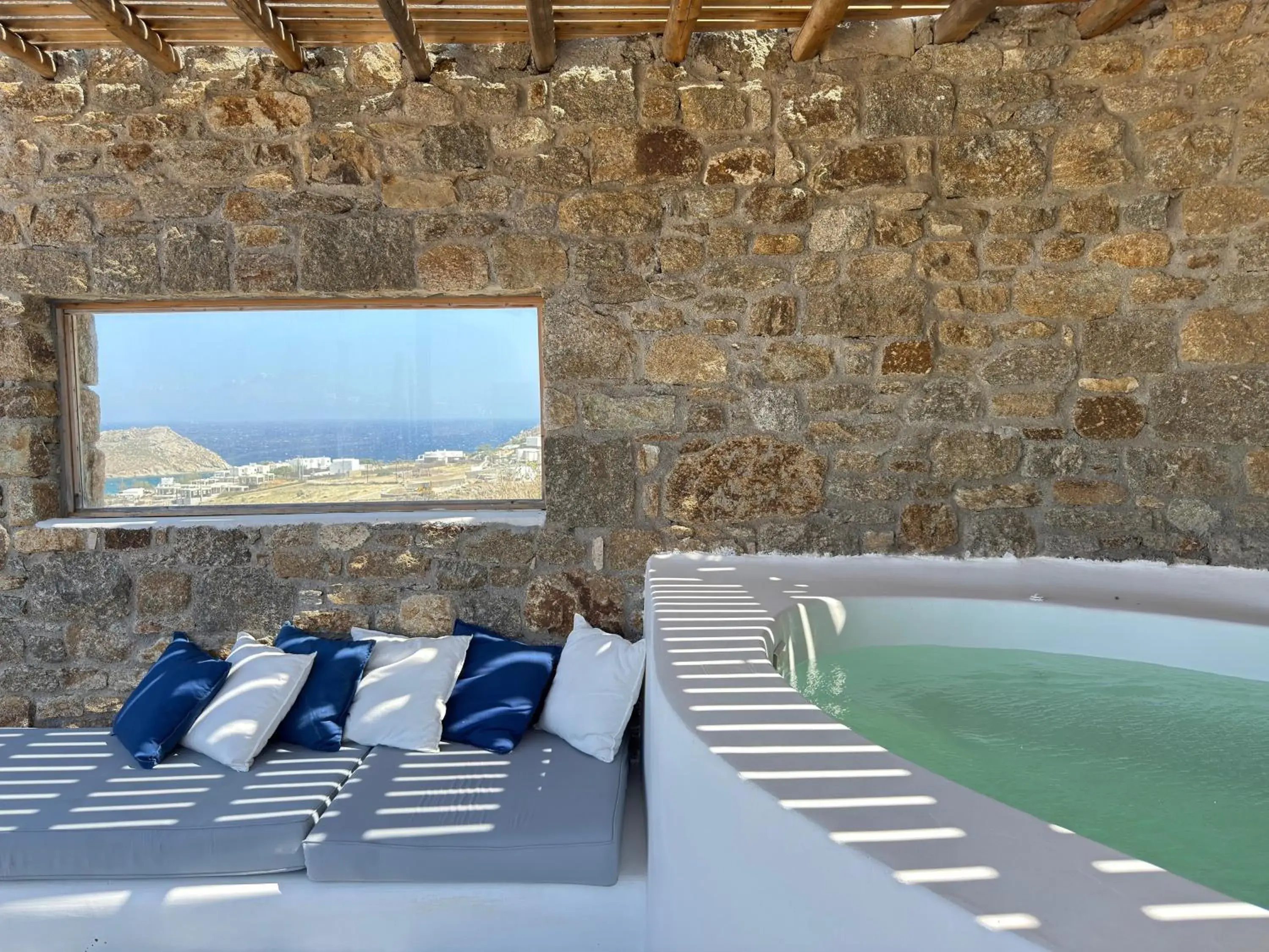 Hot Tub in Myconian Crown Suites Hot Tub in Myconian Crown Suites