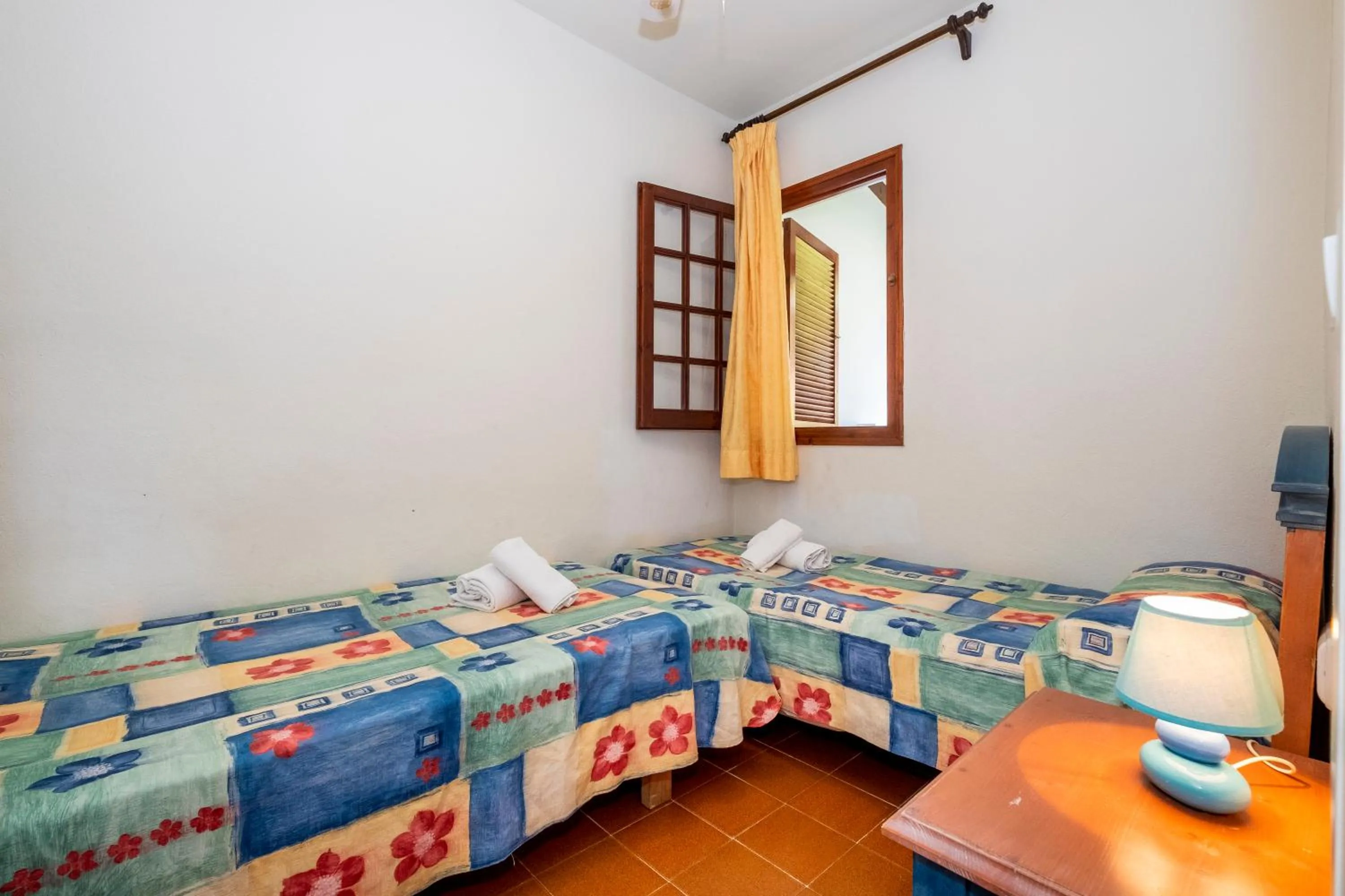 Bedroom, Bed in Apartamentos Son Bou Gardens By MENORCARENTALS