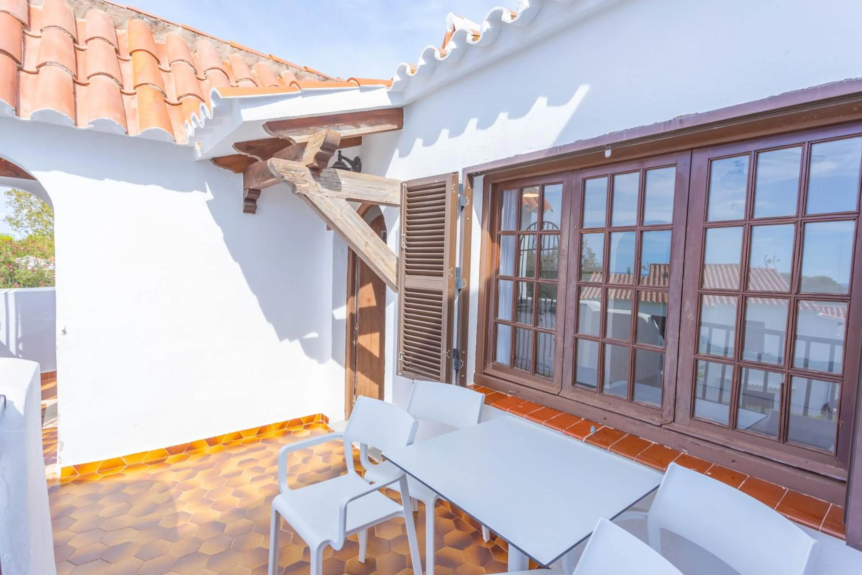 Balcony/Terrace in Apartamentos Son Bou Gardens By MENORCARENTALS