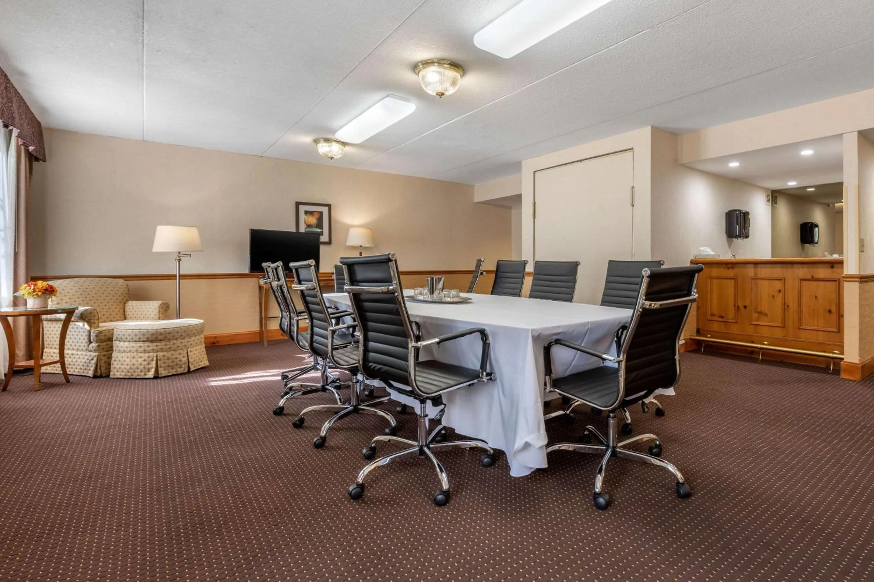 On site in Clarion Hotel Conference Center on Lake Erie