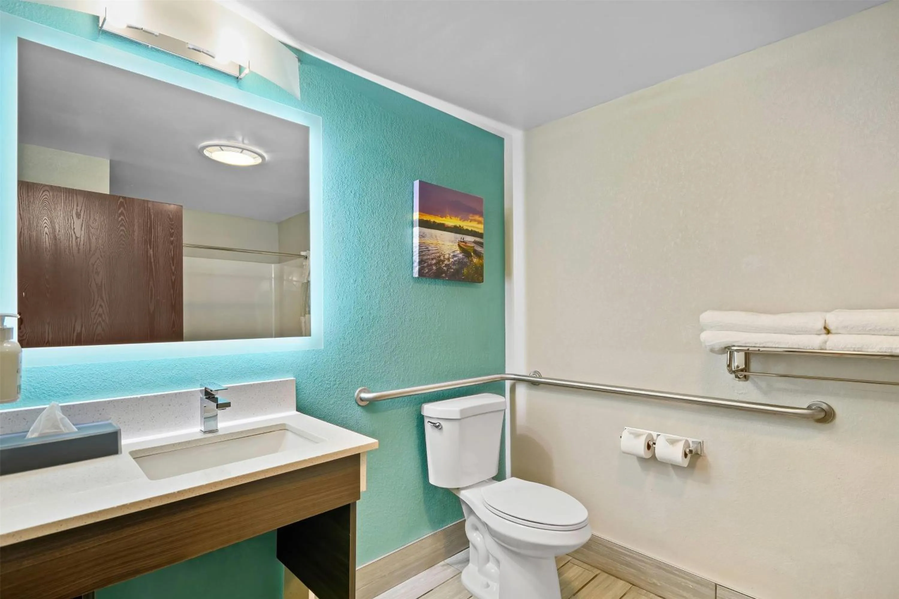 Shower in La Quinta by Wyndham Batavia