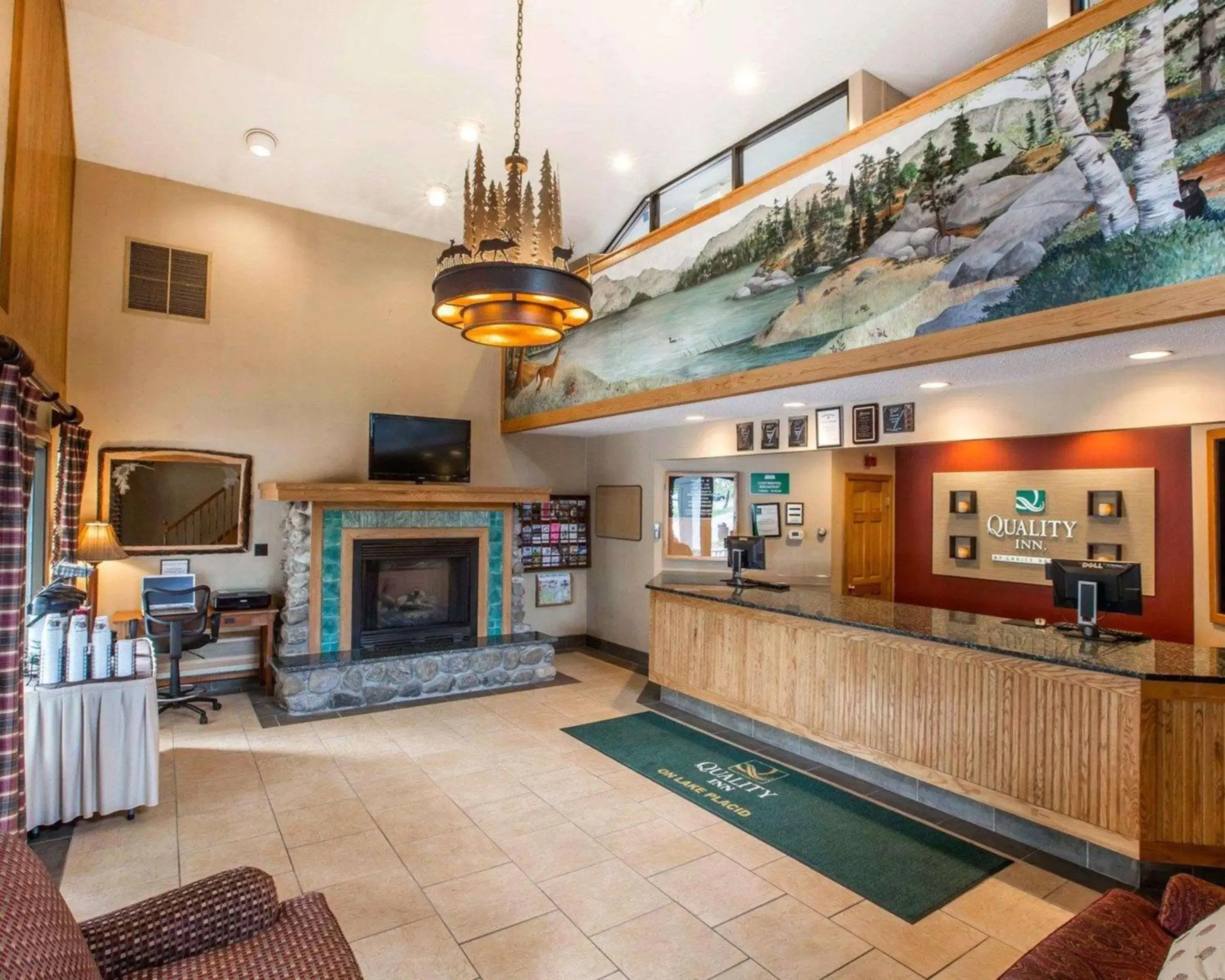 Lobby or reception in Quality Inn Lake Placid