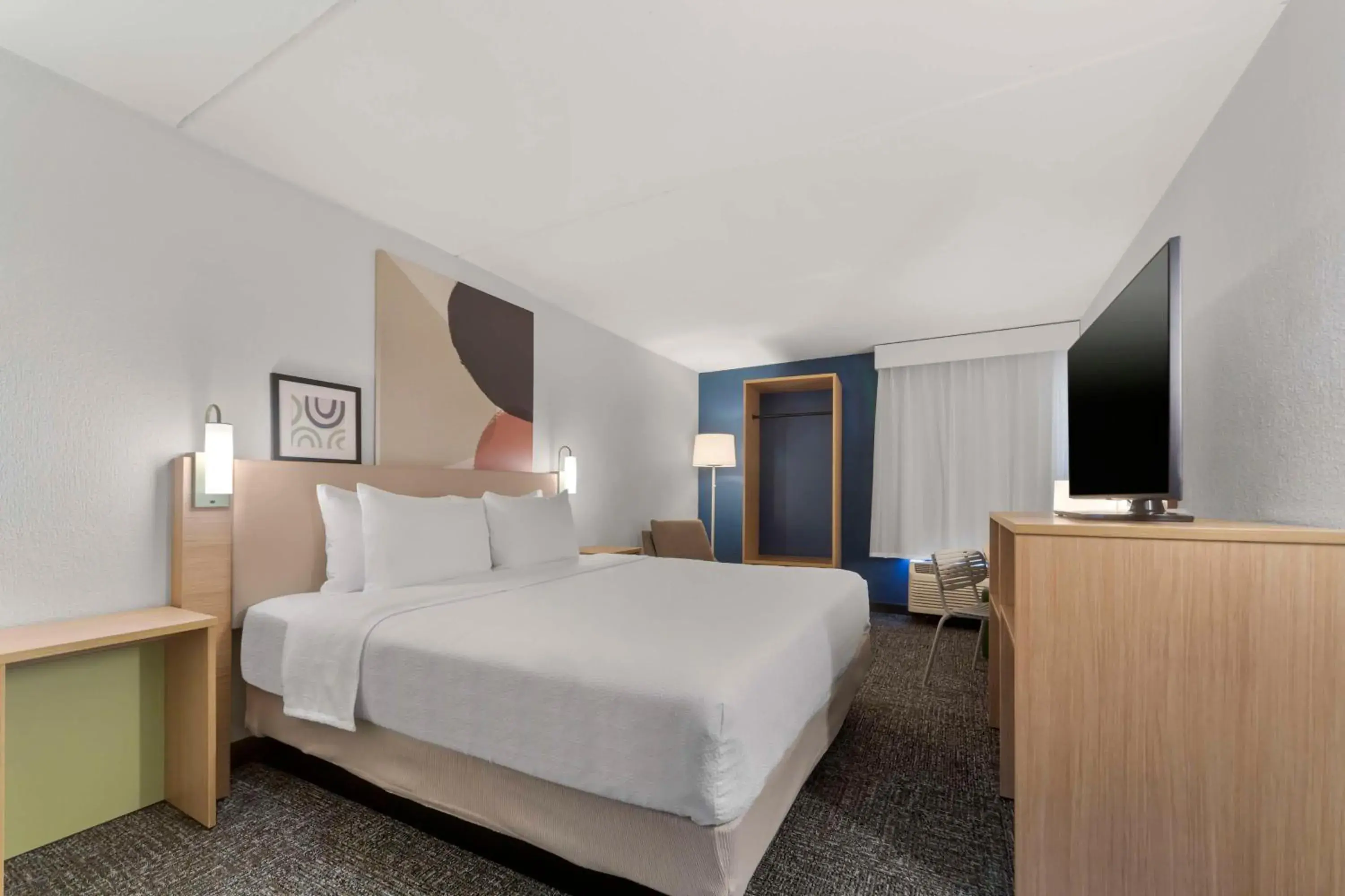 Bed in Spark By Hilton Grand Prairie Bed in Spark By Hilton Grand Prairie