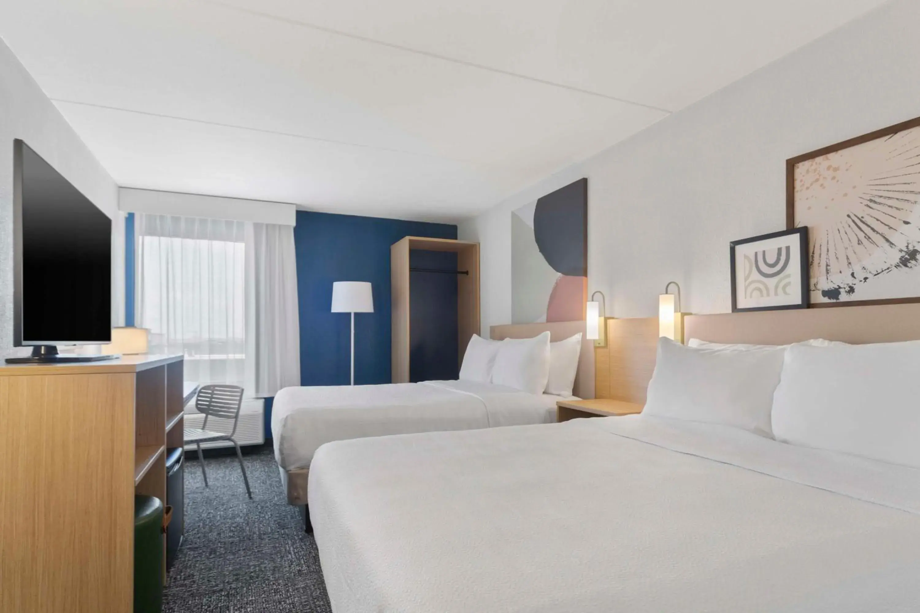 Bed in Spark By Hilton Grand Prairie Bed in Spark By Hilton Grand Prairie