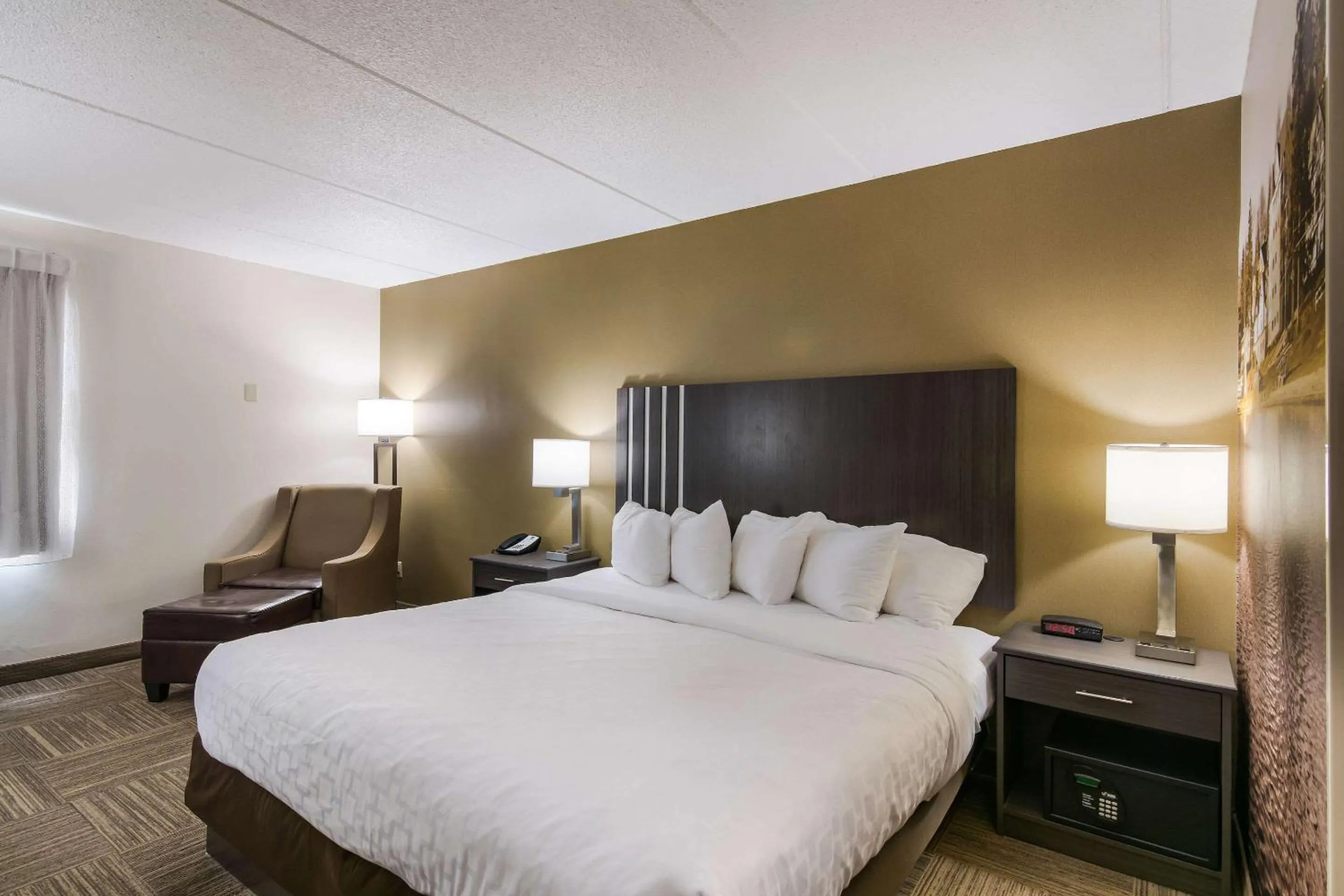 Bedroom, Bed in Clarion Pointe Jamestown - Falconer