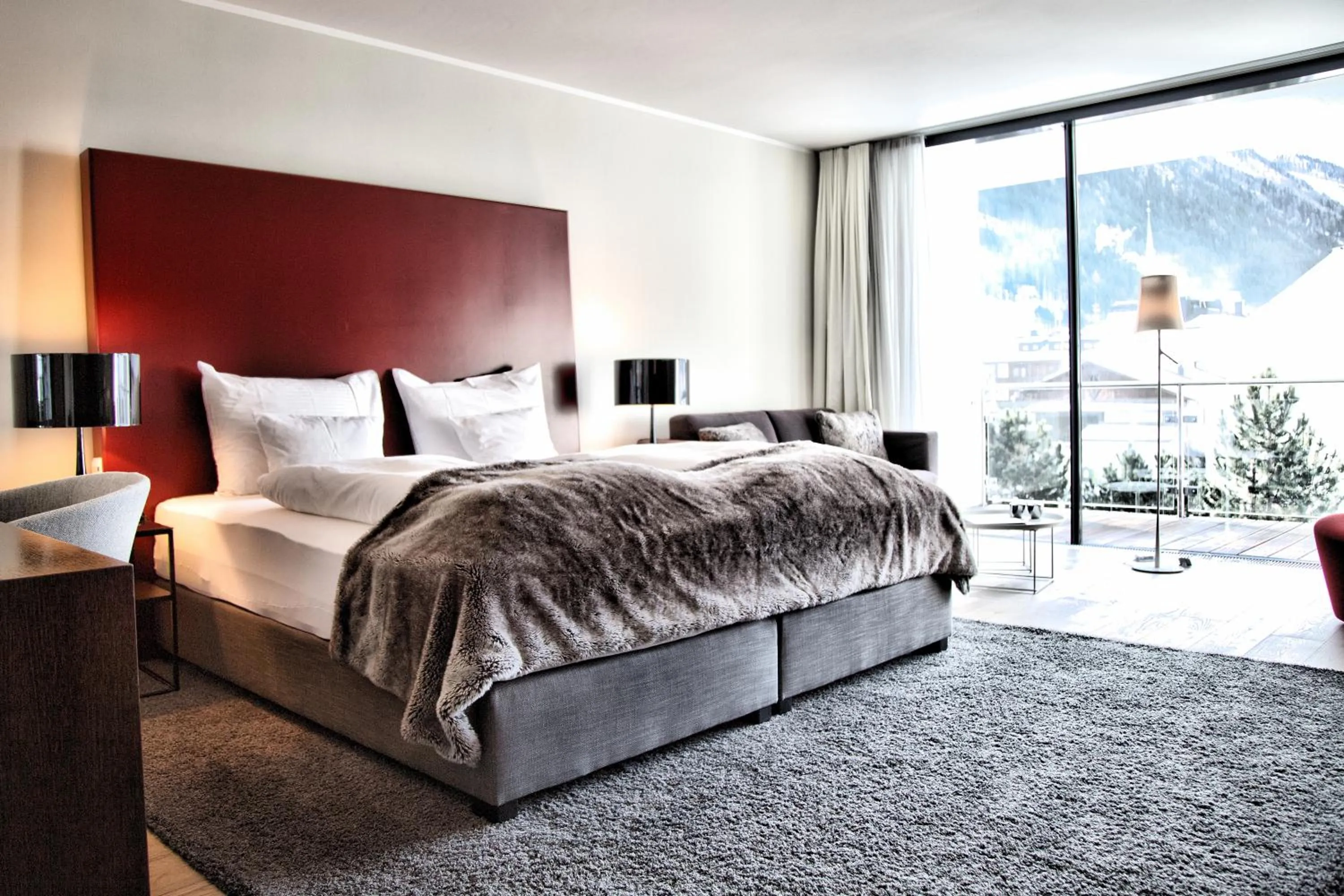 Bedroom, Bed in Hotel Madlein