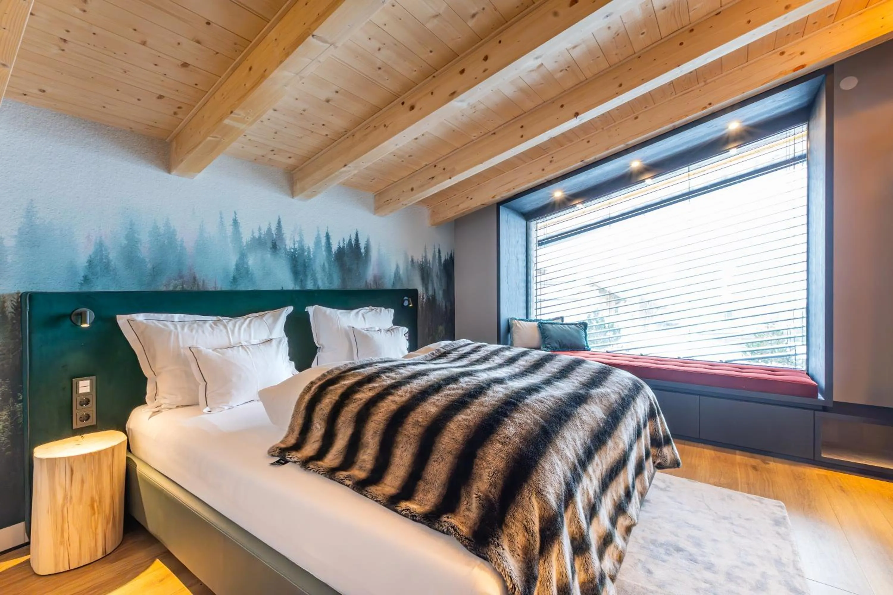 Bedroom, Bed in Hotel Madlein