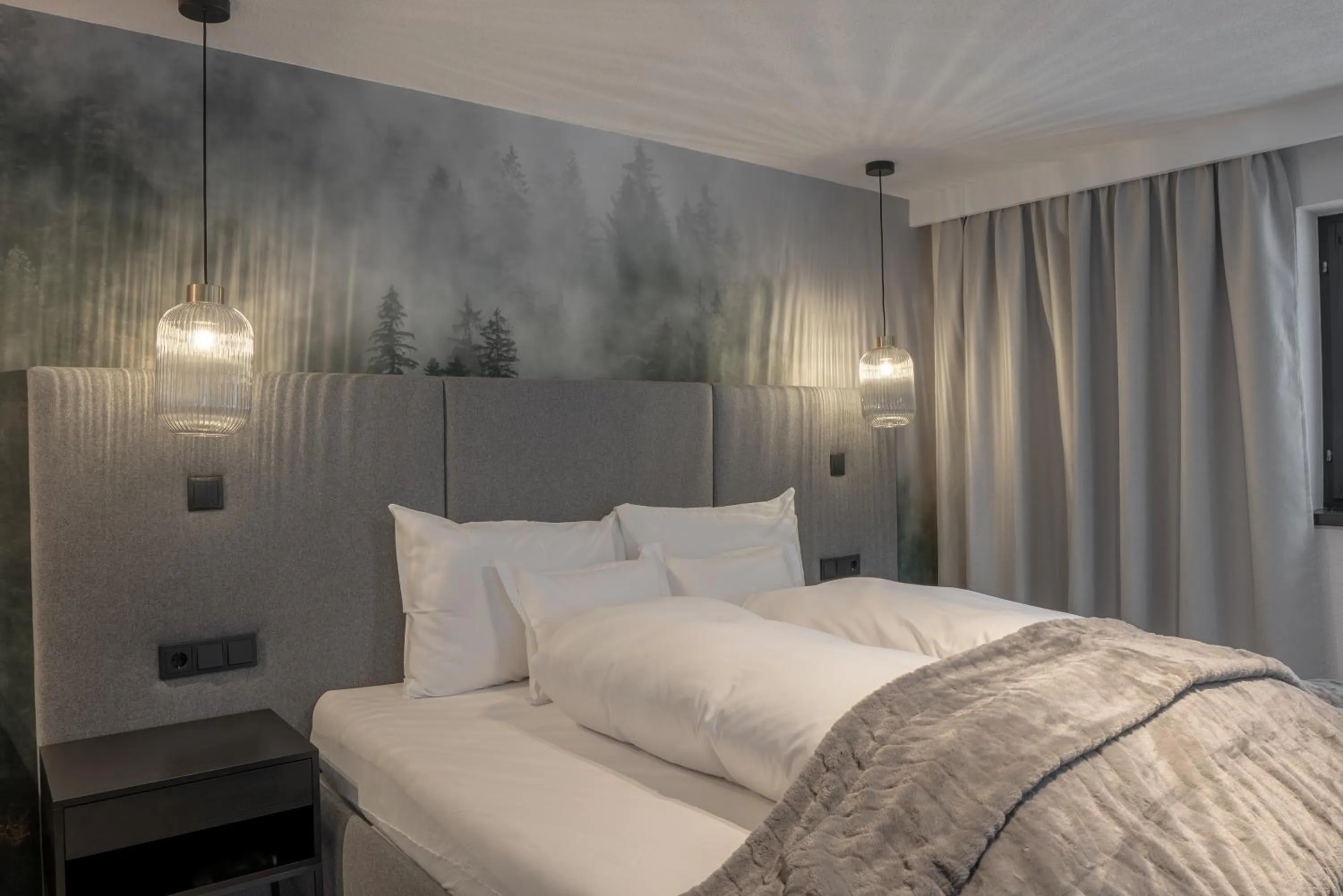 Bedroom, Bed in Hotel Madlein