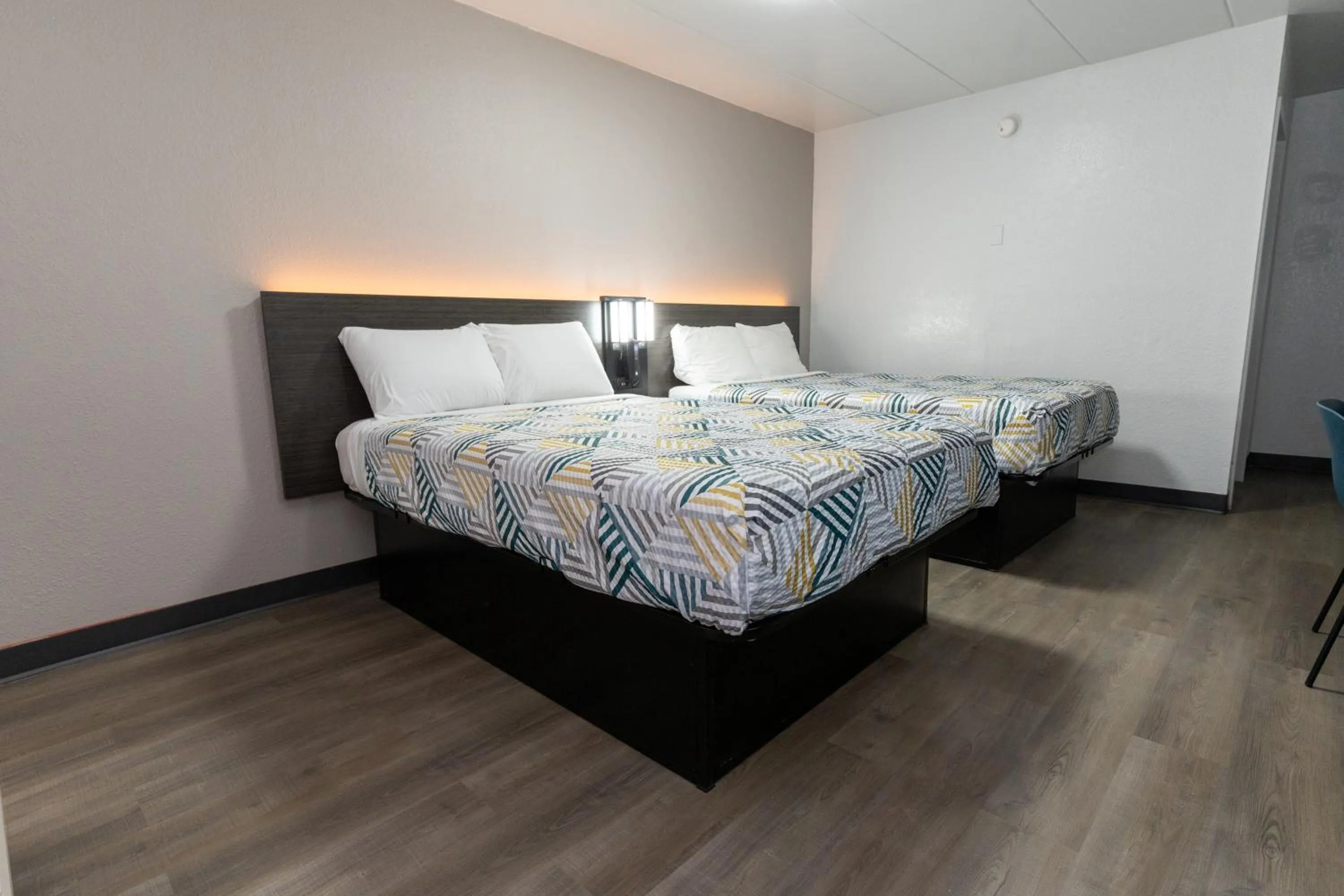 Bed in Motel 6-Cincinnati, OH