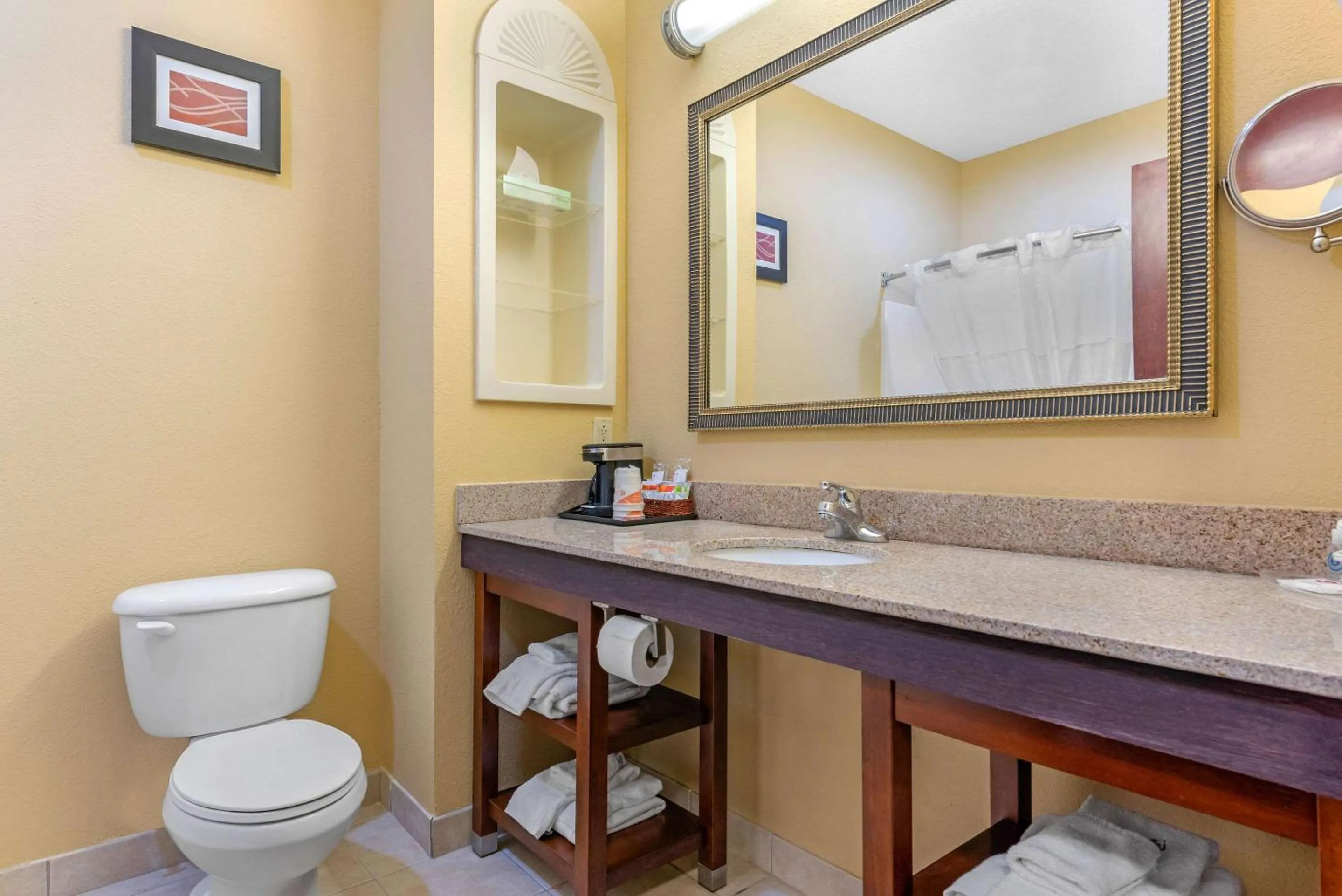 Bathroom in Comfort Suites Findlay I-75 near Sports Complex