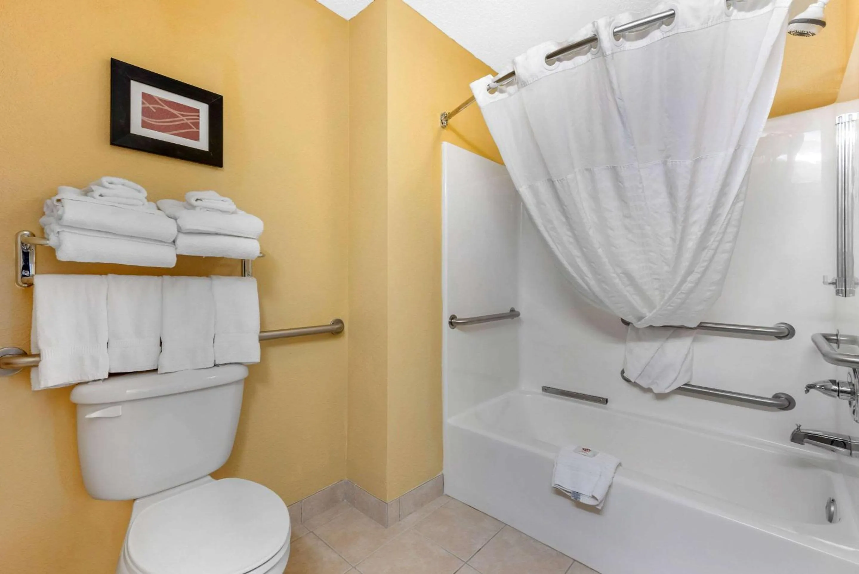 Bathroom in Comfort Suites Findlay I-75 near Sports Complex