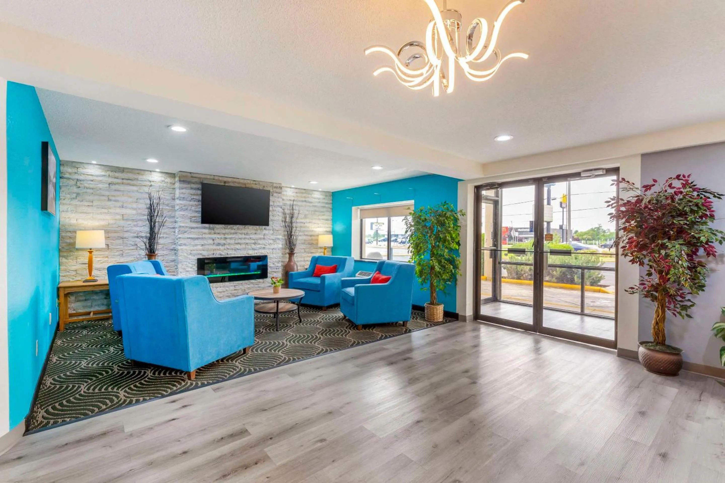 Lobby or reception in Rodeway Inn Huron