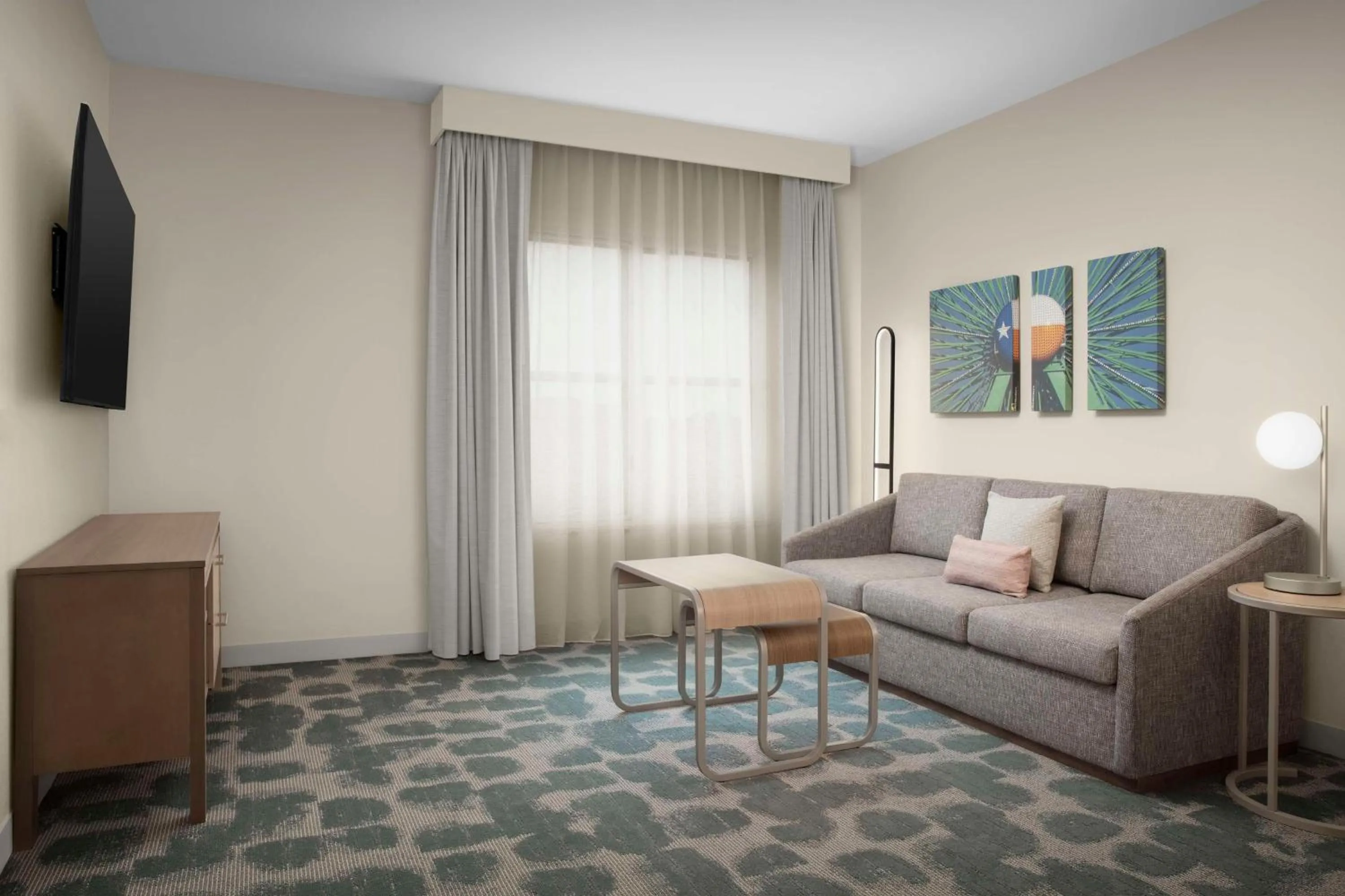 Living room in Homewood Suites by Hilton Irving-DFW Airport