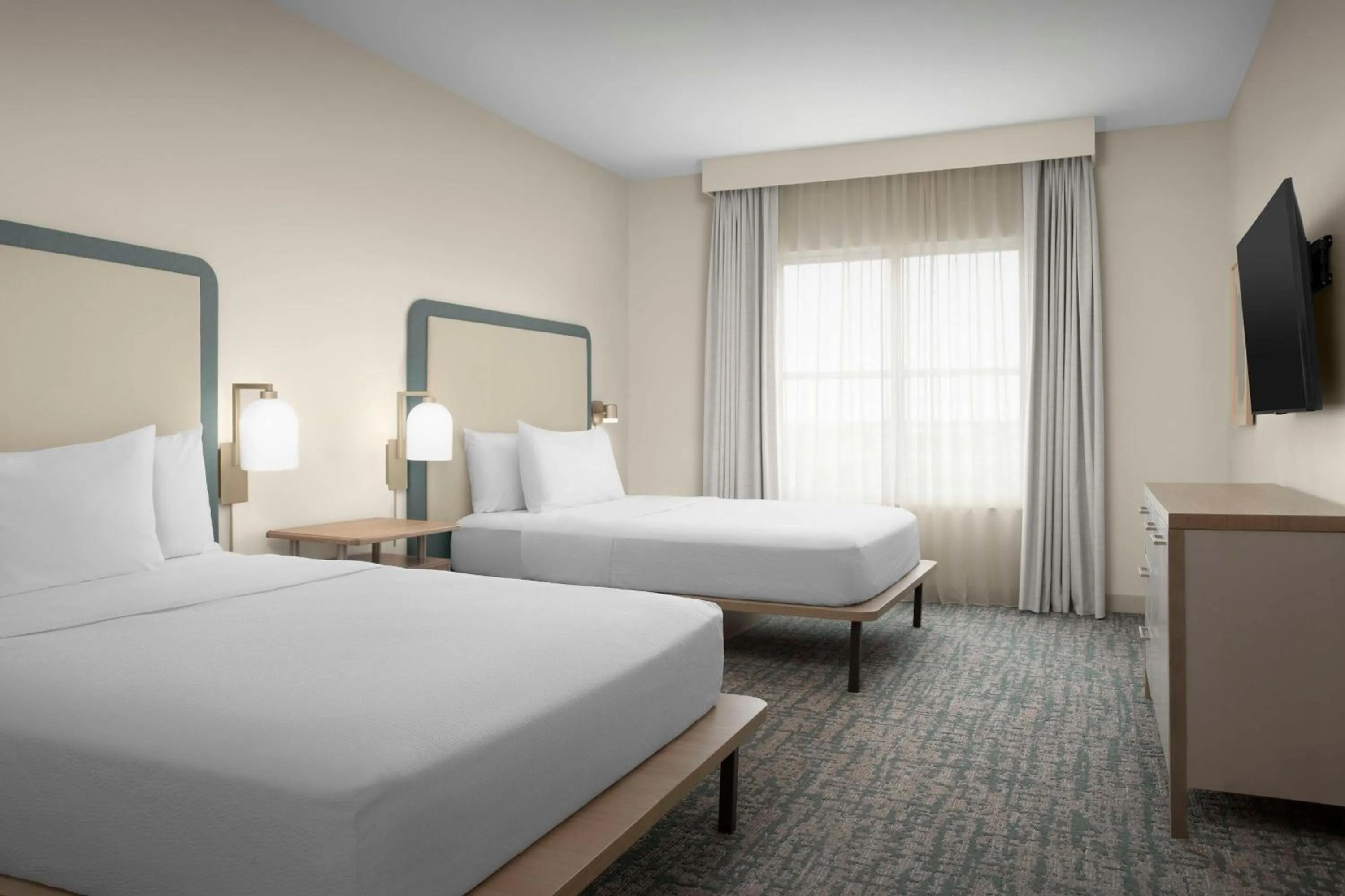 Bed in Homewood Suites by Hilton Irving-DFW Airport