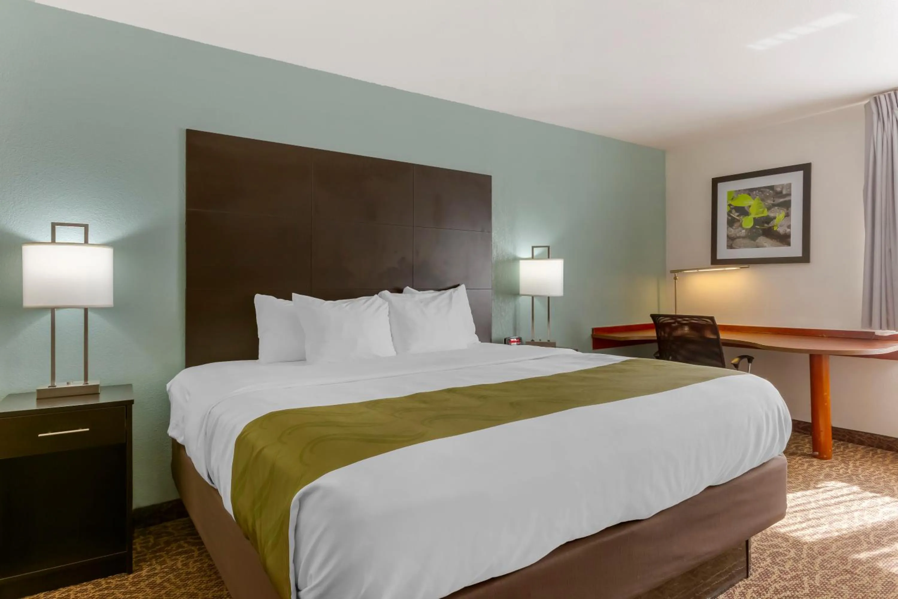 Living room, Bed in Quality Inn Alexis Rd