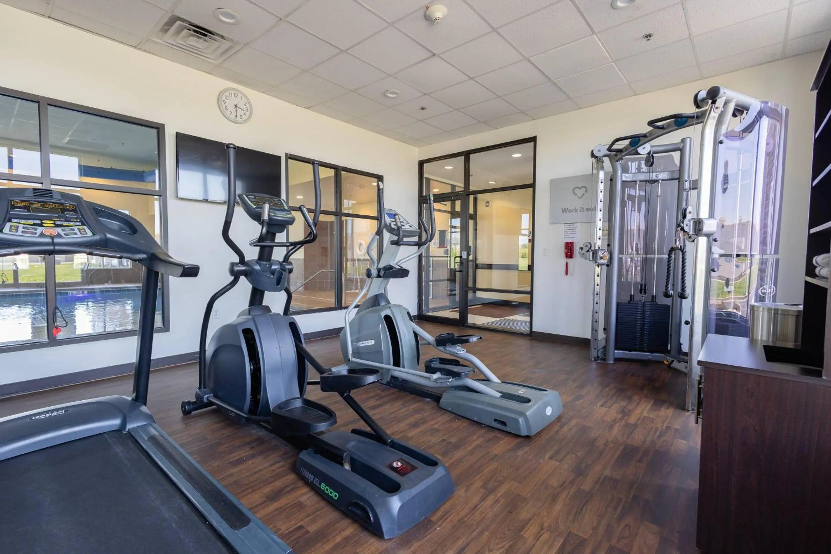 Fitness centre/facilities in Comfort Suites Troy-I75