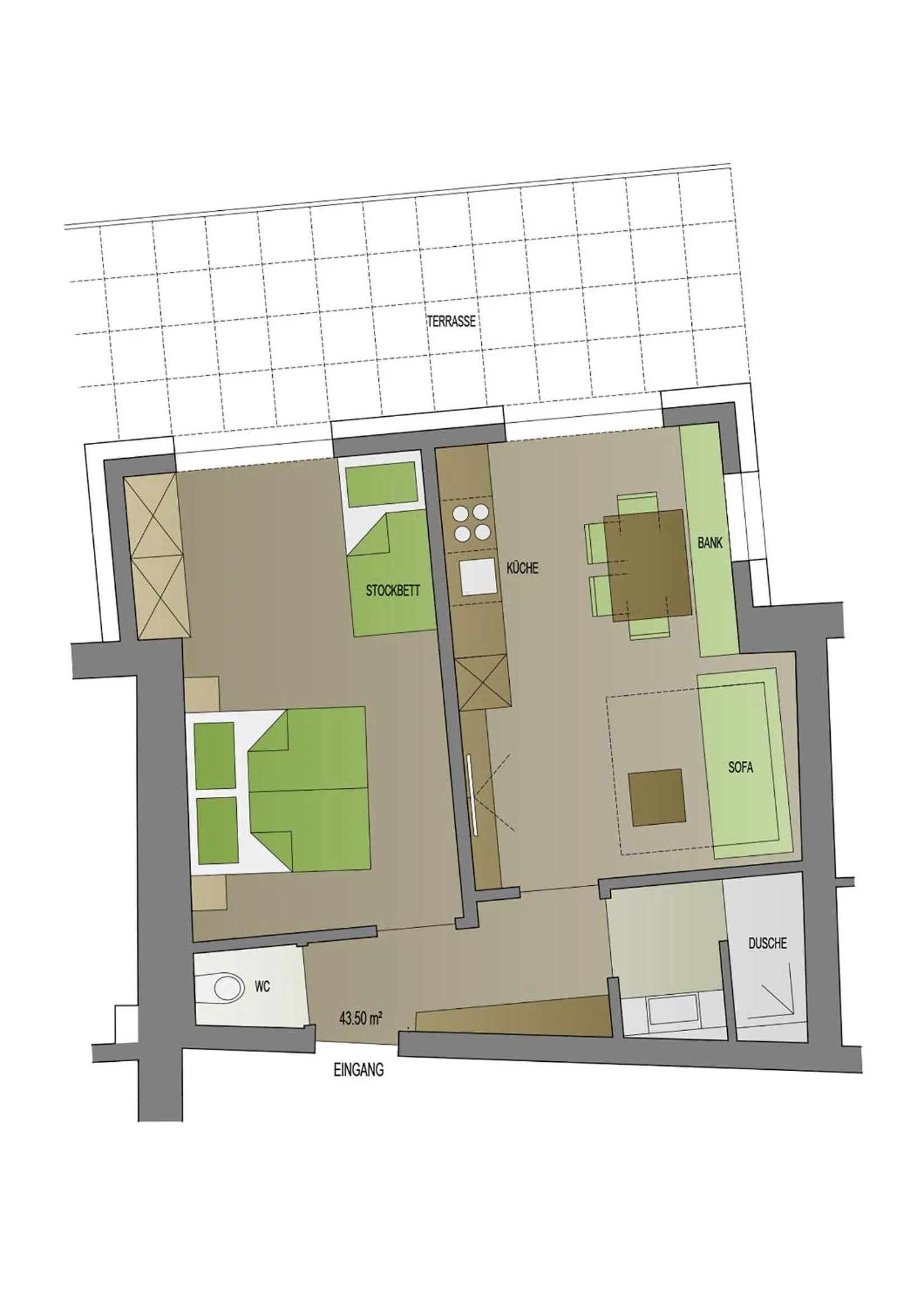 Day in Wally Berg-Appartements