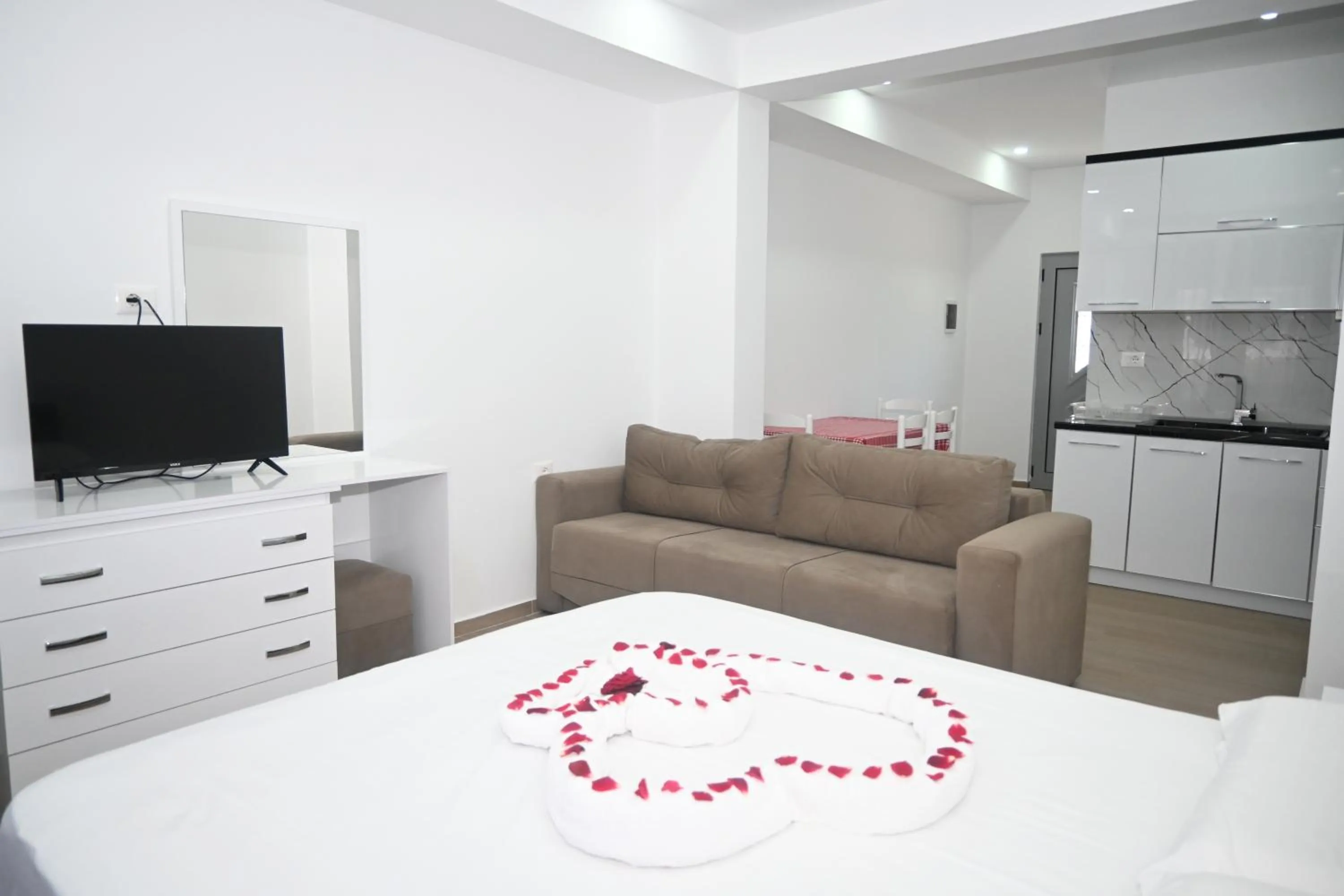 Bed in Lux Apartments