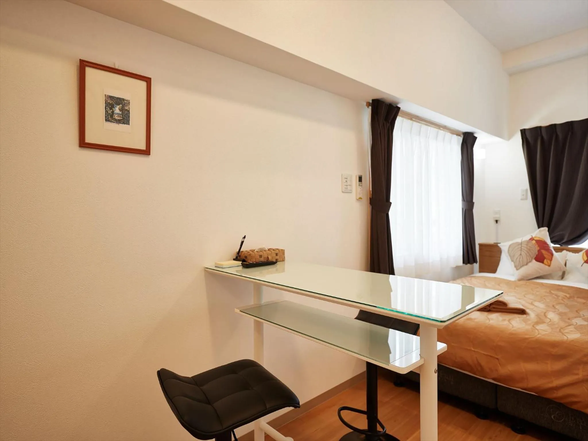 Photo of the whole room, Bed in M´s Stay Okinawa