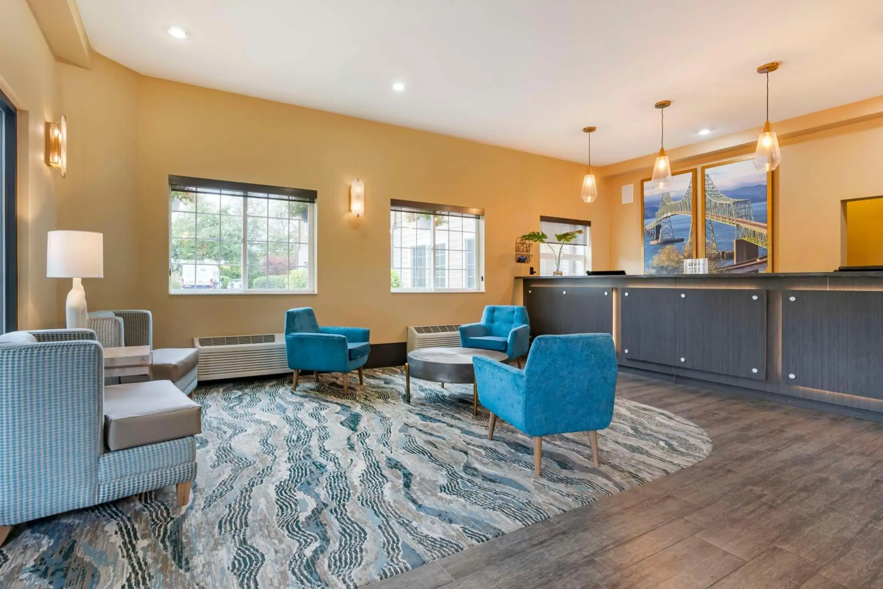 Lobby or reception in Best Western Columbia River Waterfront Hotel Astoria Lobby or reception in Best Western Columbia River Waterfront Hotel Astoria