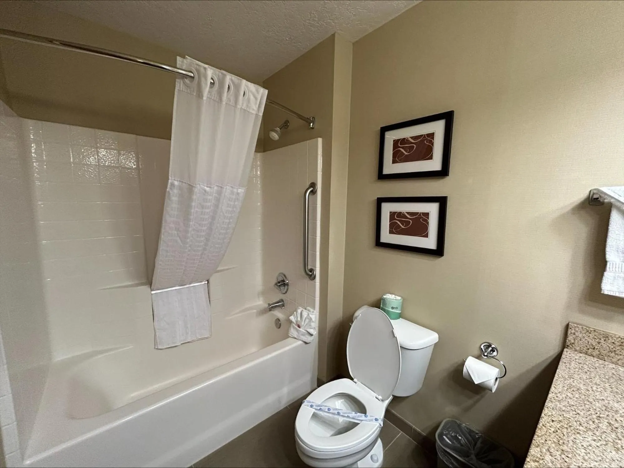 Bathroom in Comfort Suites Linn County Fairground and Expo