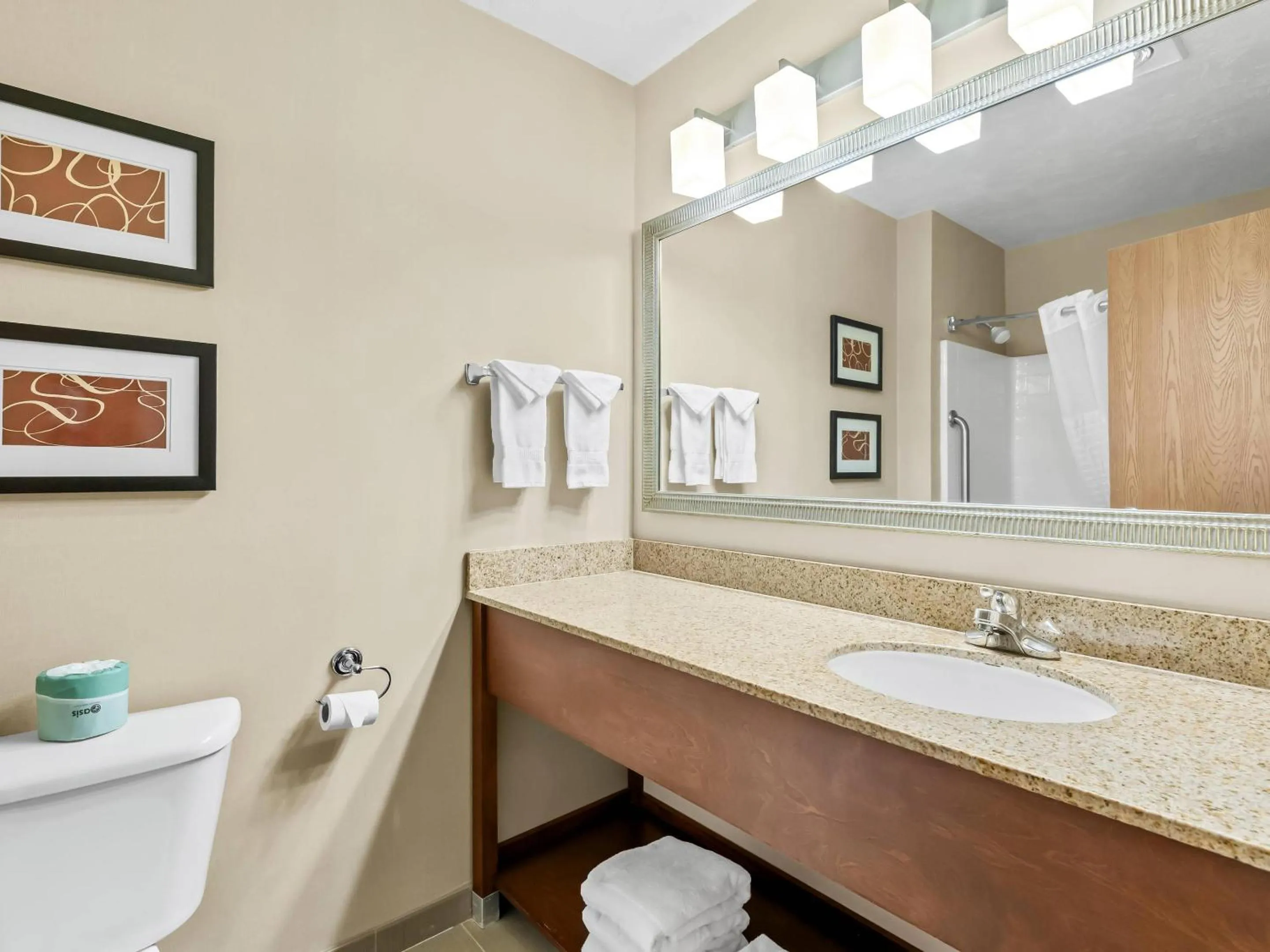 Bedroom in Comfort Suites Linn County Fairground and Expo