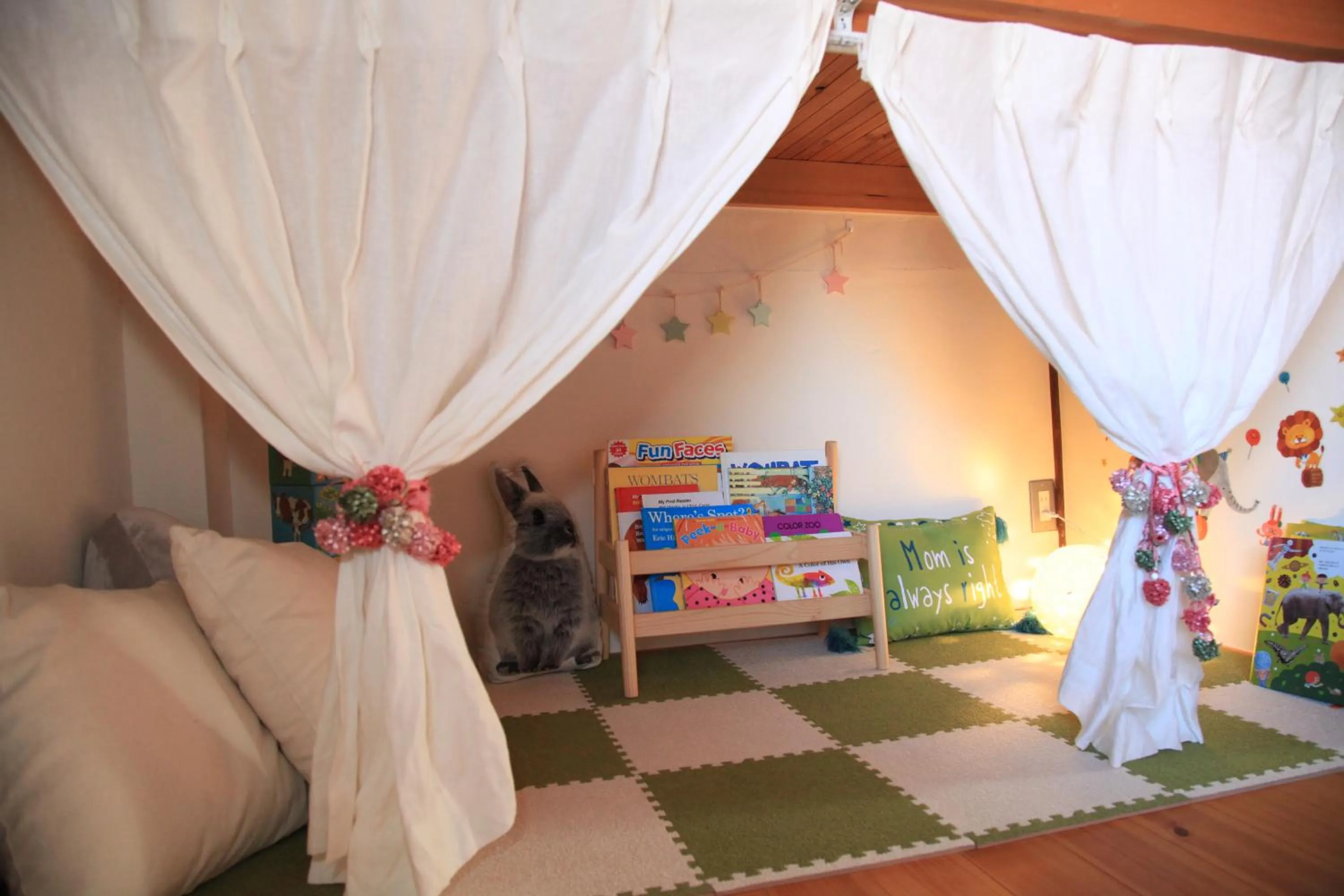 Bed in Temari Inn Oitoma