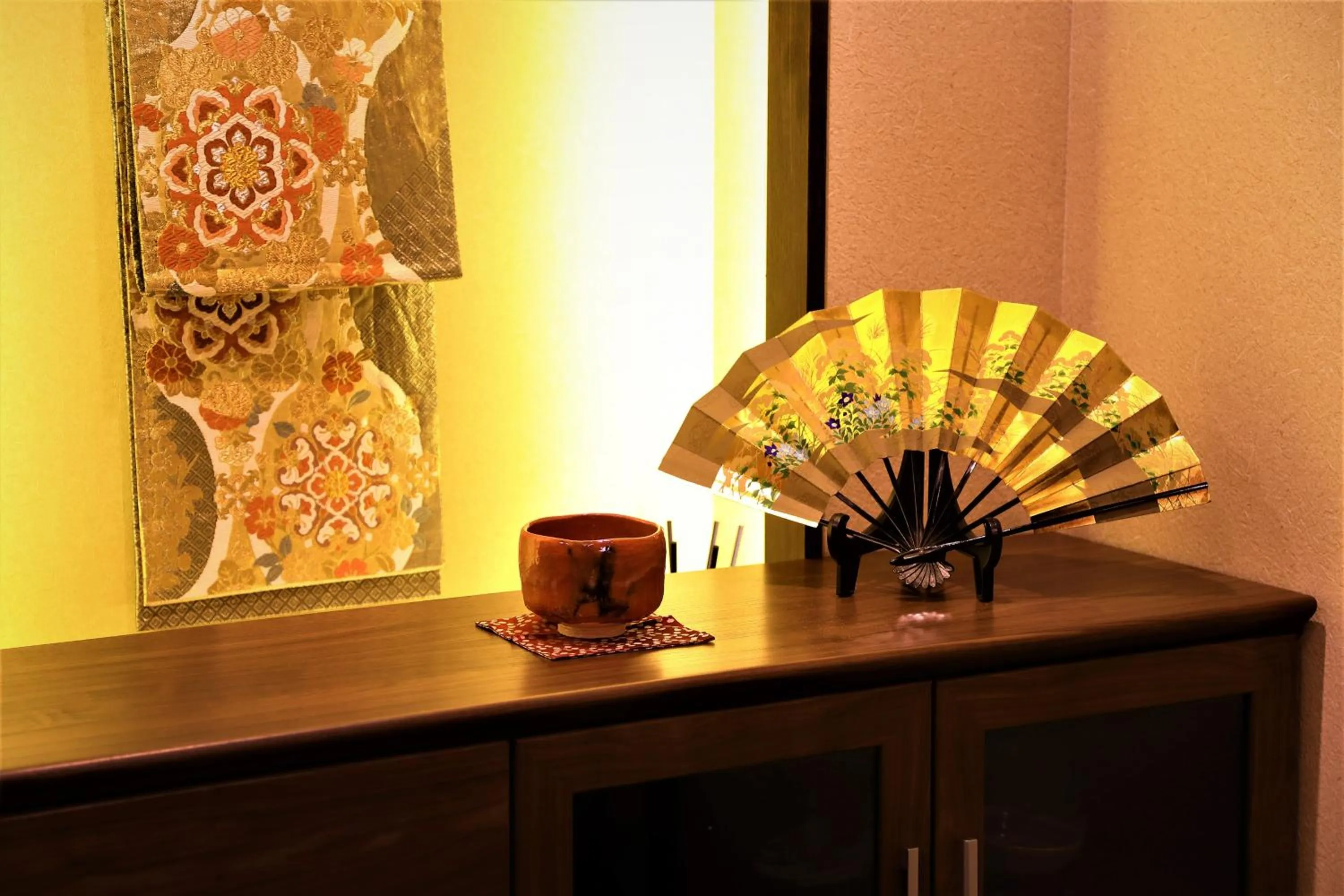 Decorative detail in Guest House Nishijin Yui