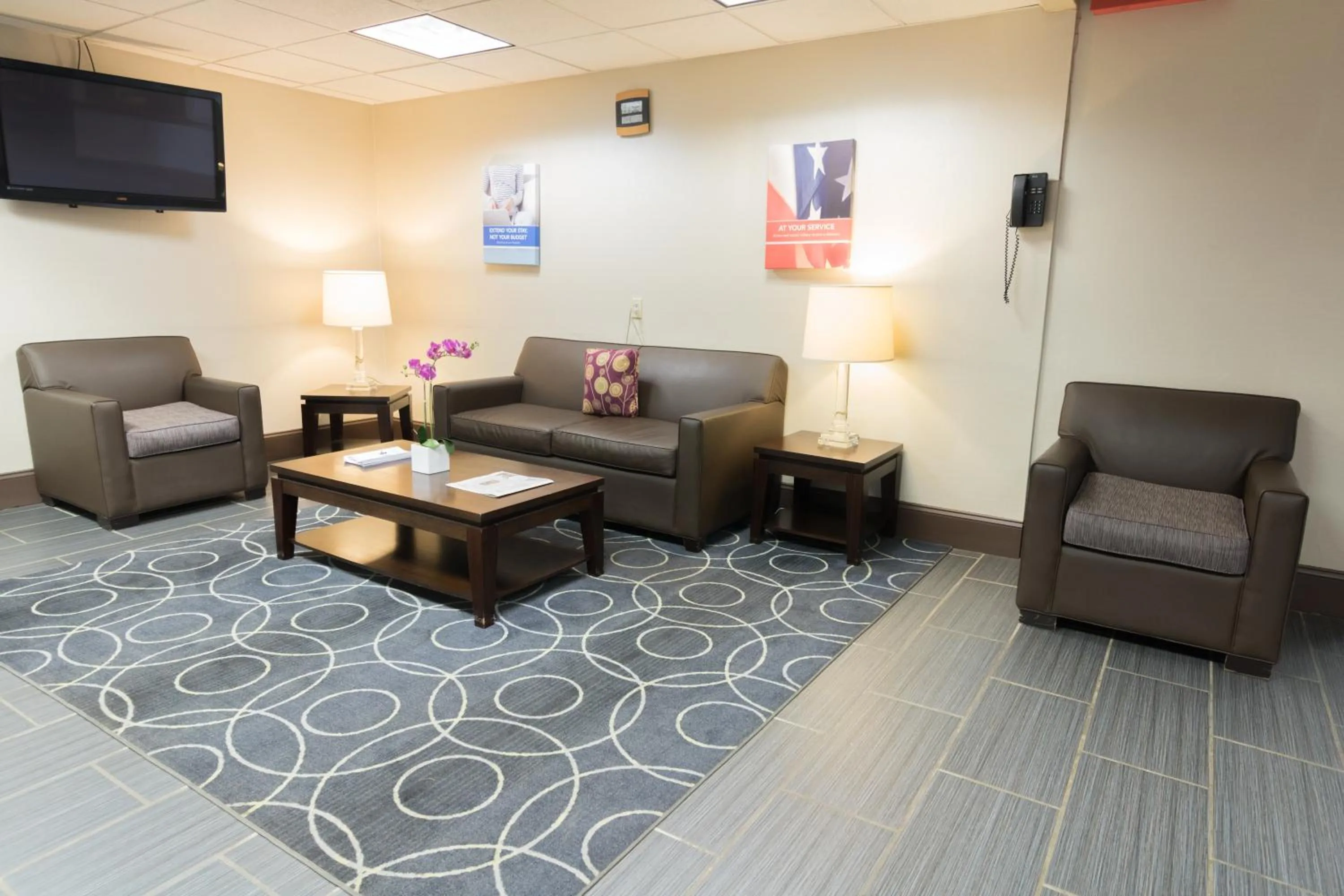 Lobby or reception in Motel 6-Clarion, PA